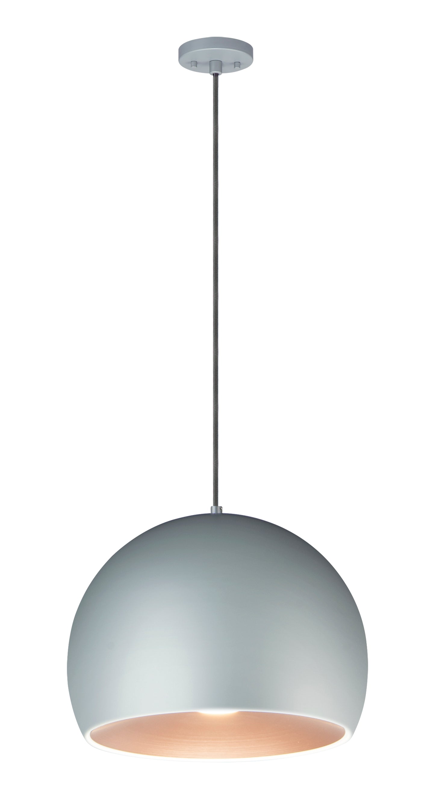 Palla 16" LED Pendant Dark Gray/Coffee by ET2