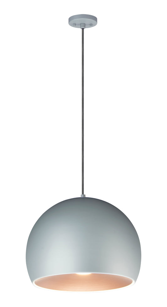 Palla 16" LED Pendant Dark Gray/Coffee by ET2
