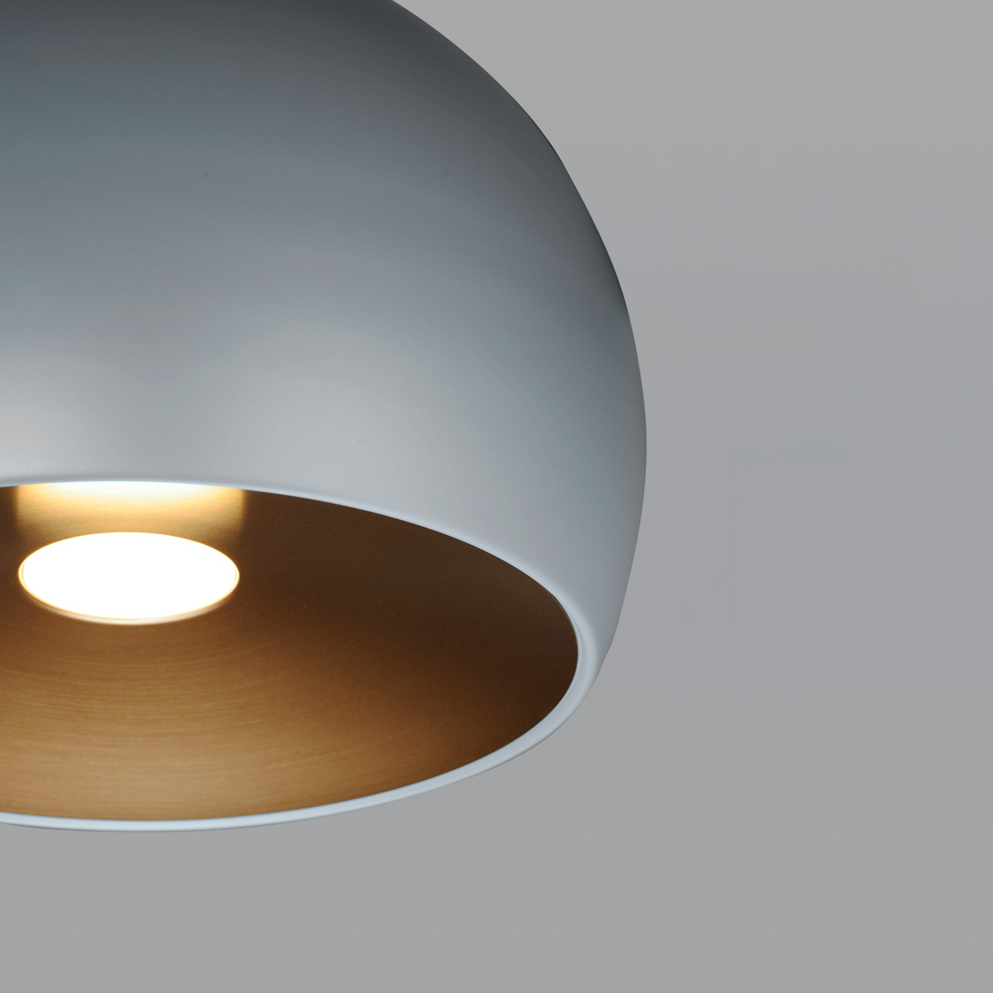Palla 16" LED Pendant Dark Gray/Coffee by ET2