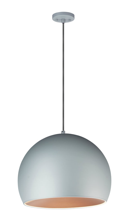 Palla 20" LED Pendant Dark Gray/Coffee by ET2