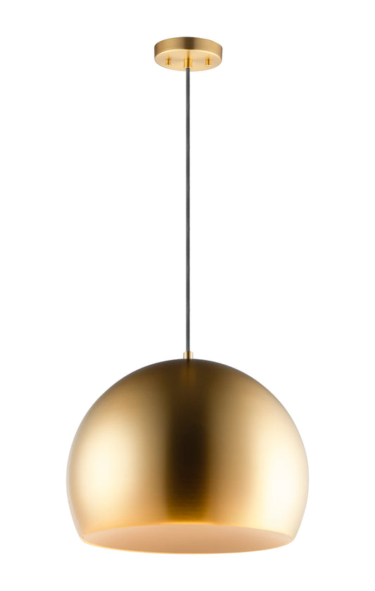 Palla 20" LED Pendant Satin Brass/Coffee by ET2