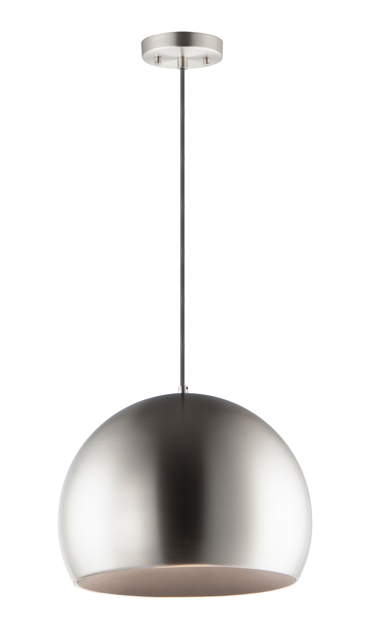 Palla 20" LED Pendant Satin Nickel/Black by ET2
