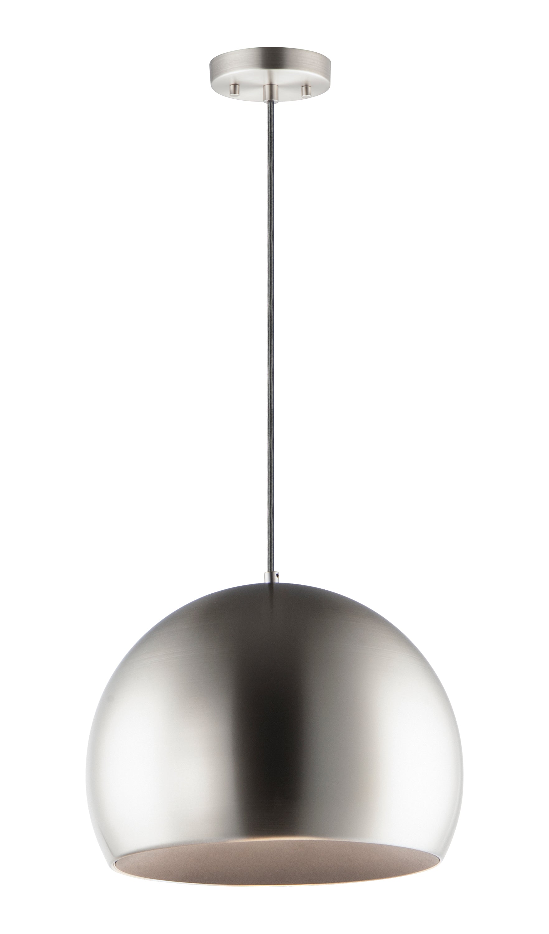 Palla 20" LED Pendant Satin Nickel/Black by ET2