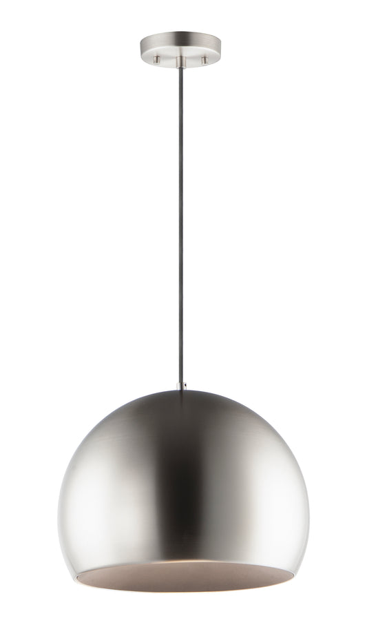 Palla 20" LED Pendant Satin Nickel/Black by ET2