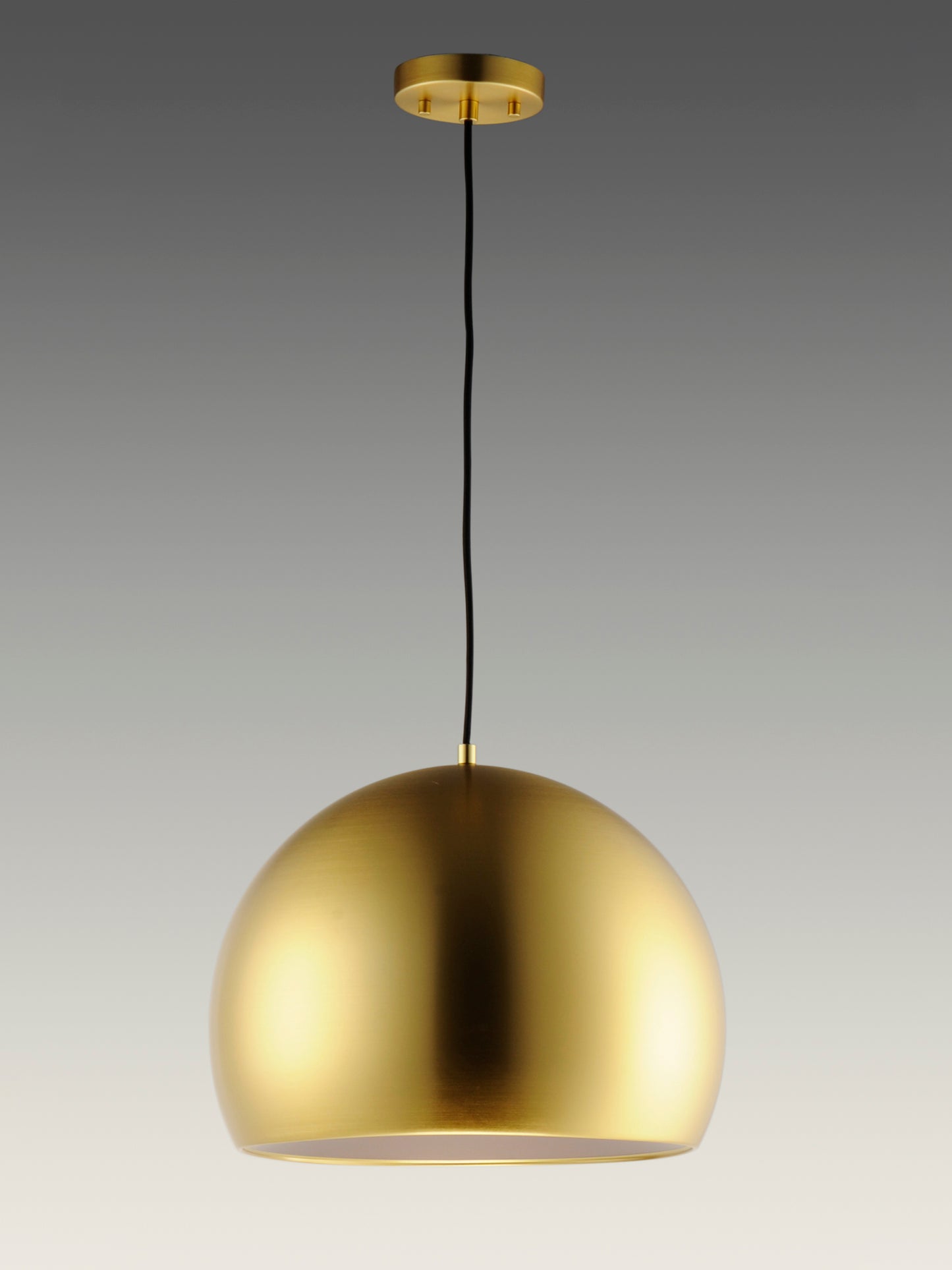 Palla 20" LED Pendant Satin Brass/Coffee by ET2
