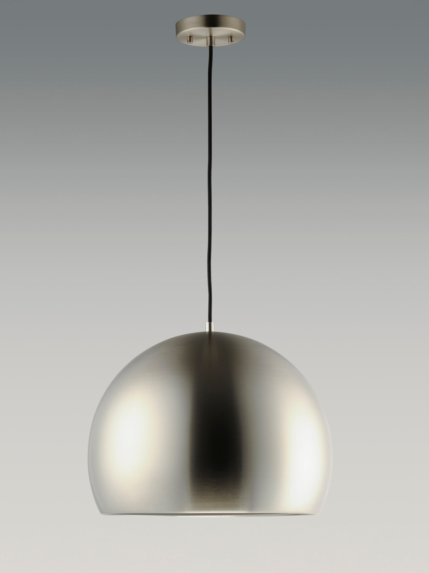 Palla 20" LED Pendant Satin Nickel/Black by ET2