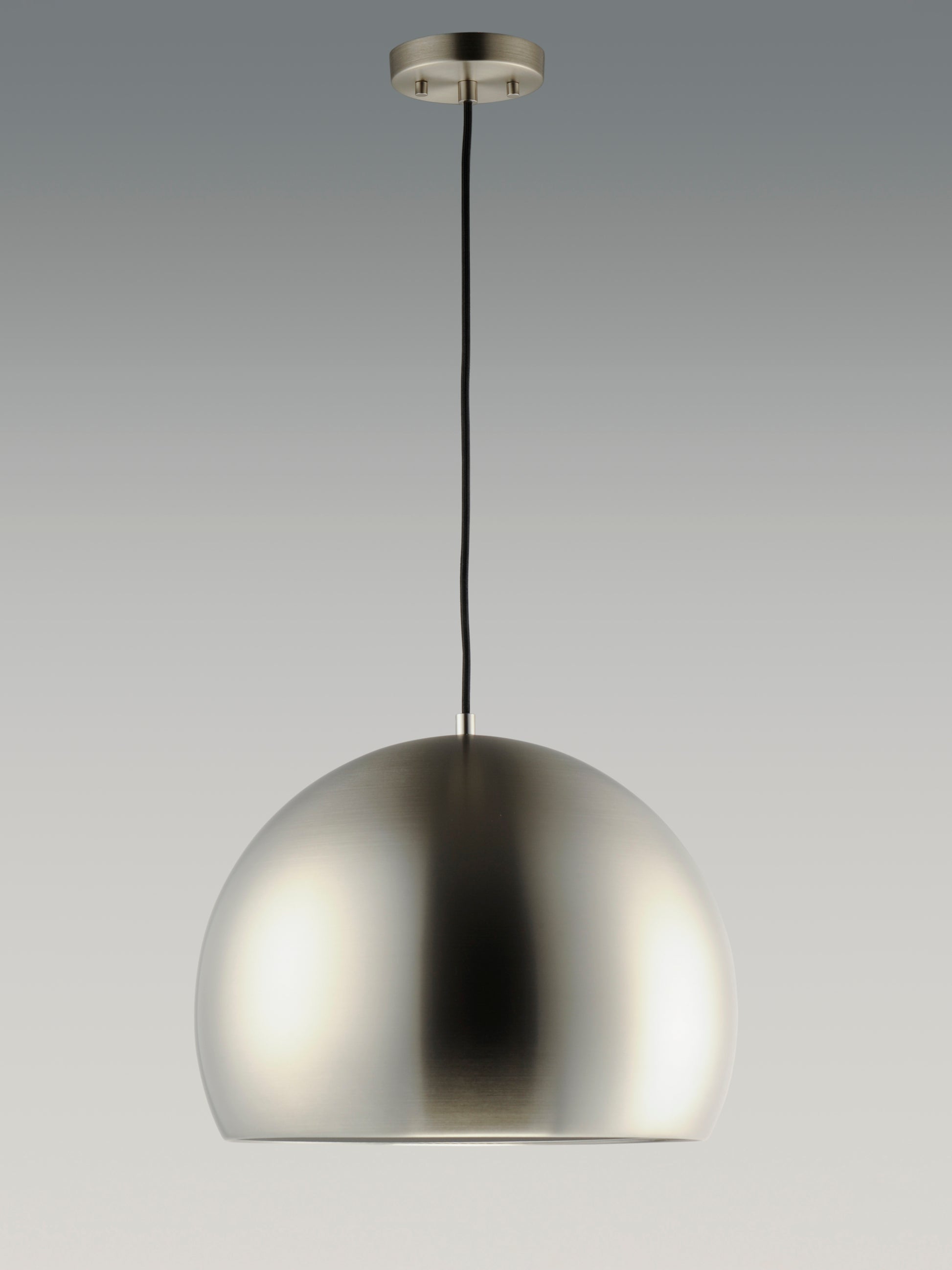 Palla 20" LED Pendant Satin Nickel/Black by ET2