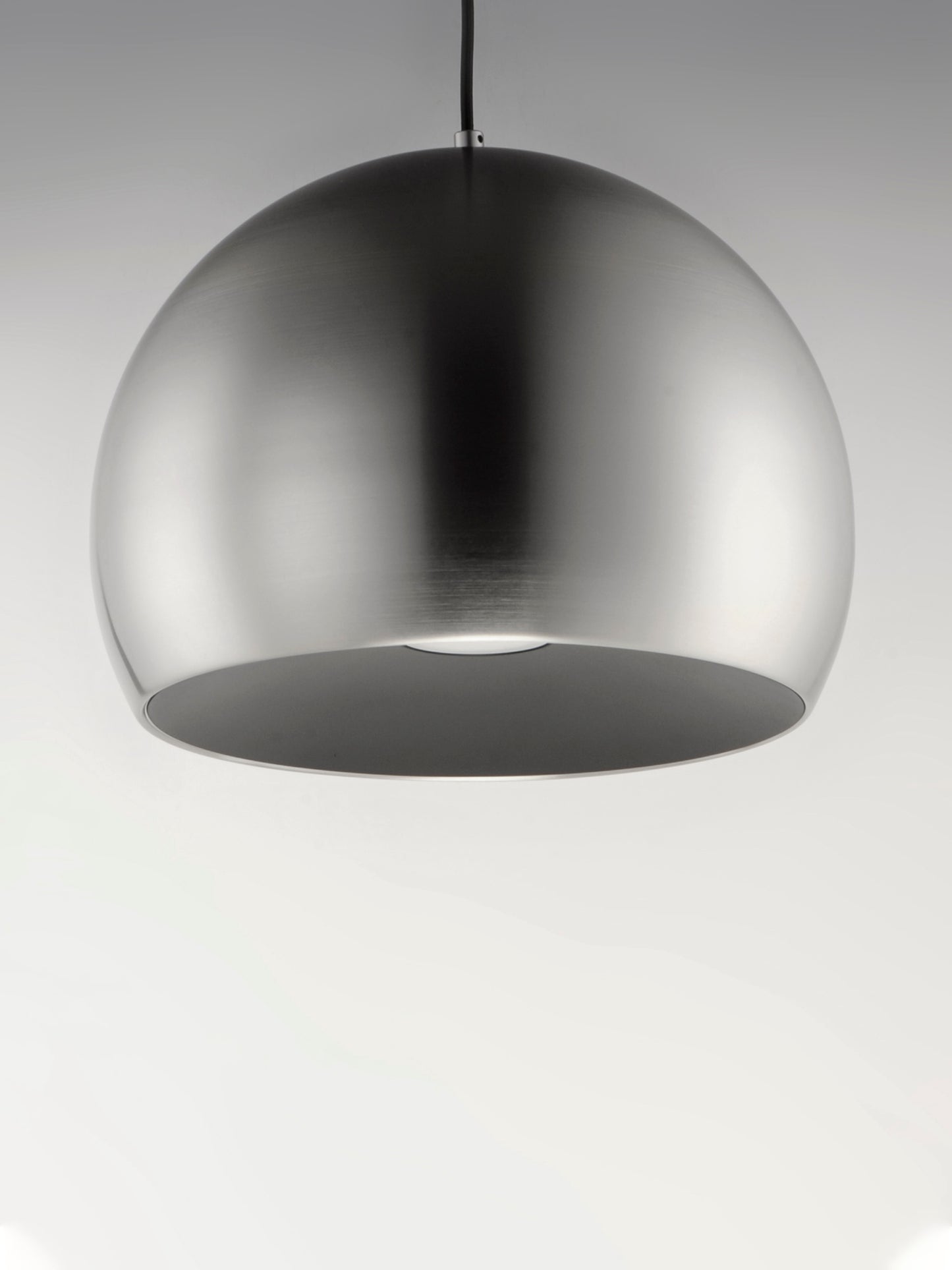 Palla 20" LED Pendant Satin Nickel/Black by ET2