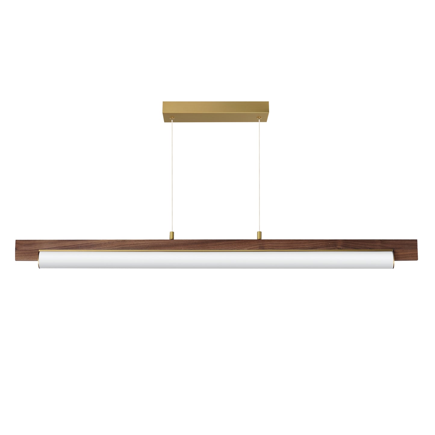 Joist 45" LED Horizontal Pendant Whit Alabaster/Natural Aged Brass by ET2