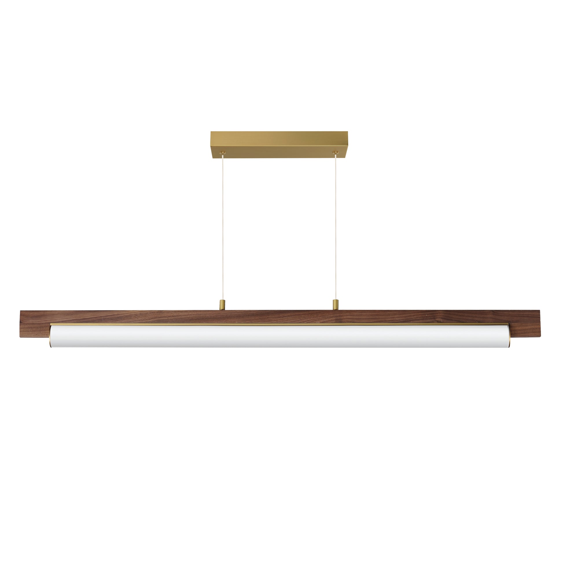 Joist 45" LED Horizontal Pendant Whit Alabaster/Natural Aged Brass by ET2