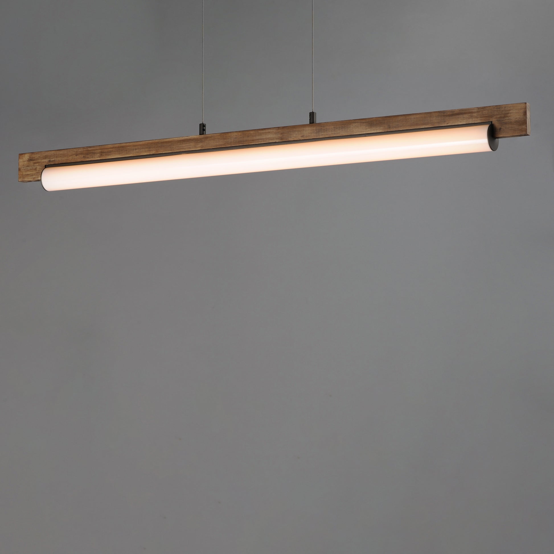 Joist 45" LED Horizontal Pendant Driftwood/Charcoal by ET2