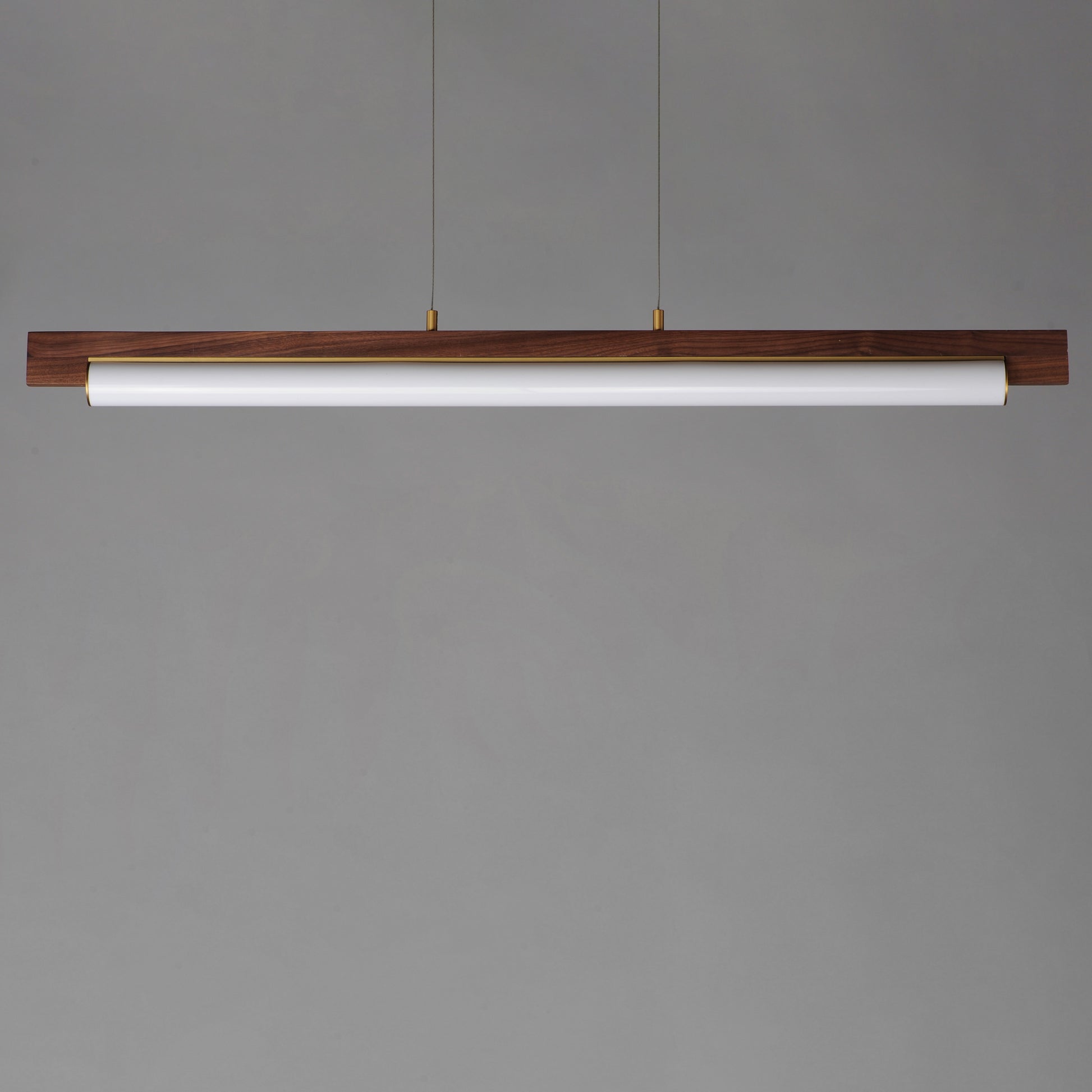 Joist 45" LED Horizontal Pendant Whit Alabaster/Natural Aged Brass by ET2