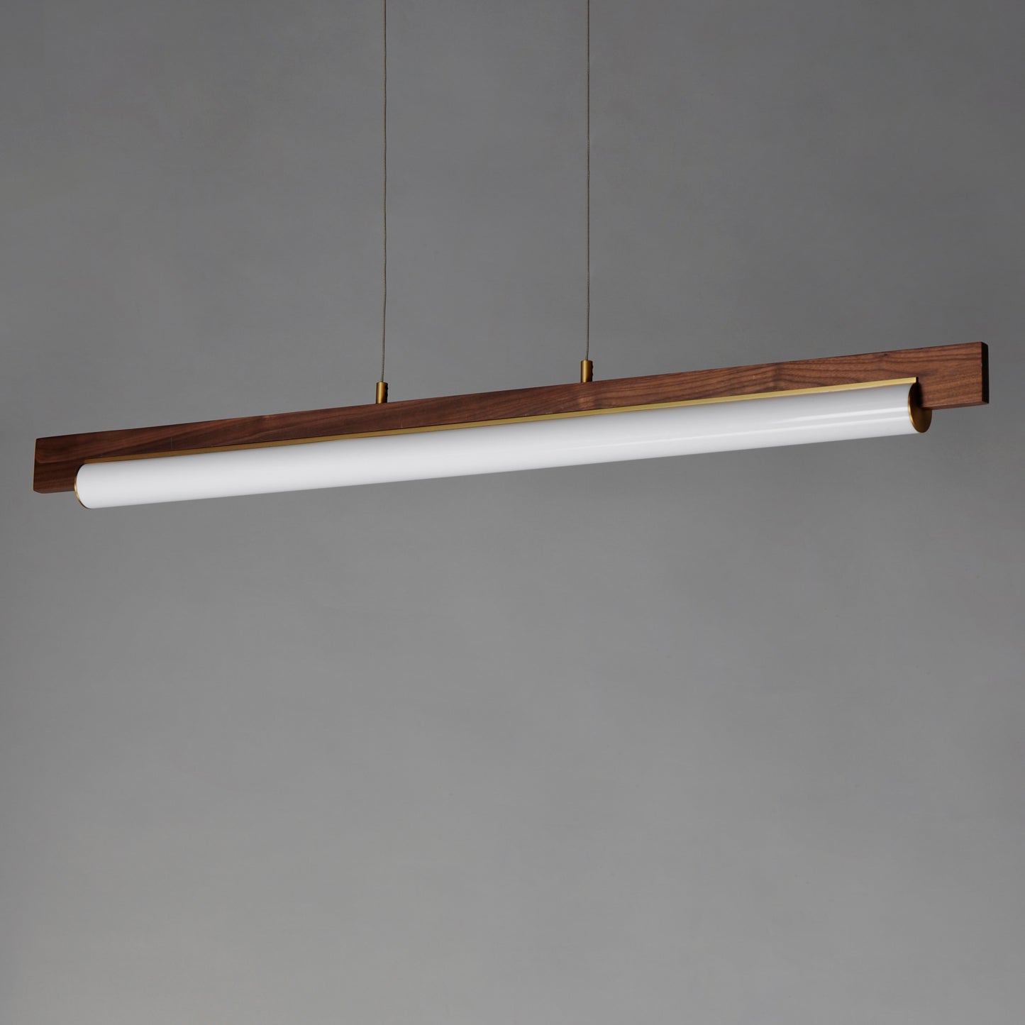 Joist 45" LED Horizontal Pendant Whit Alabaster/Natural Aged Brass by ET2