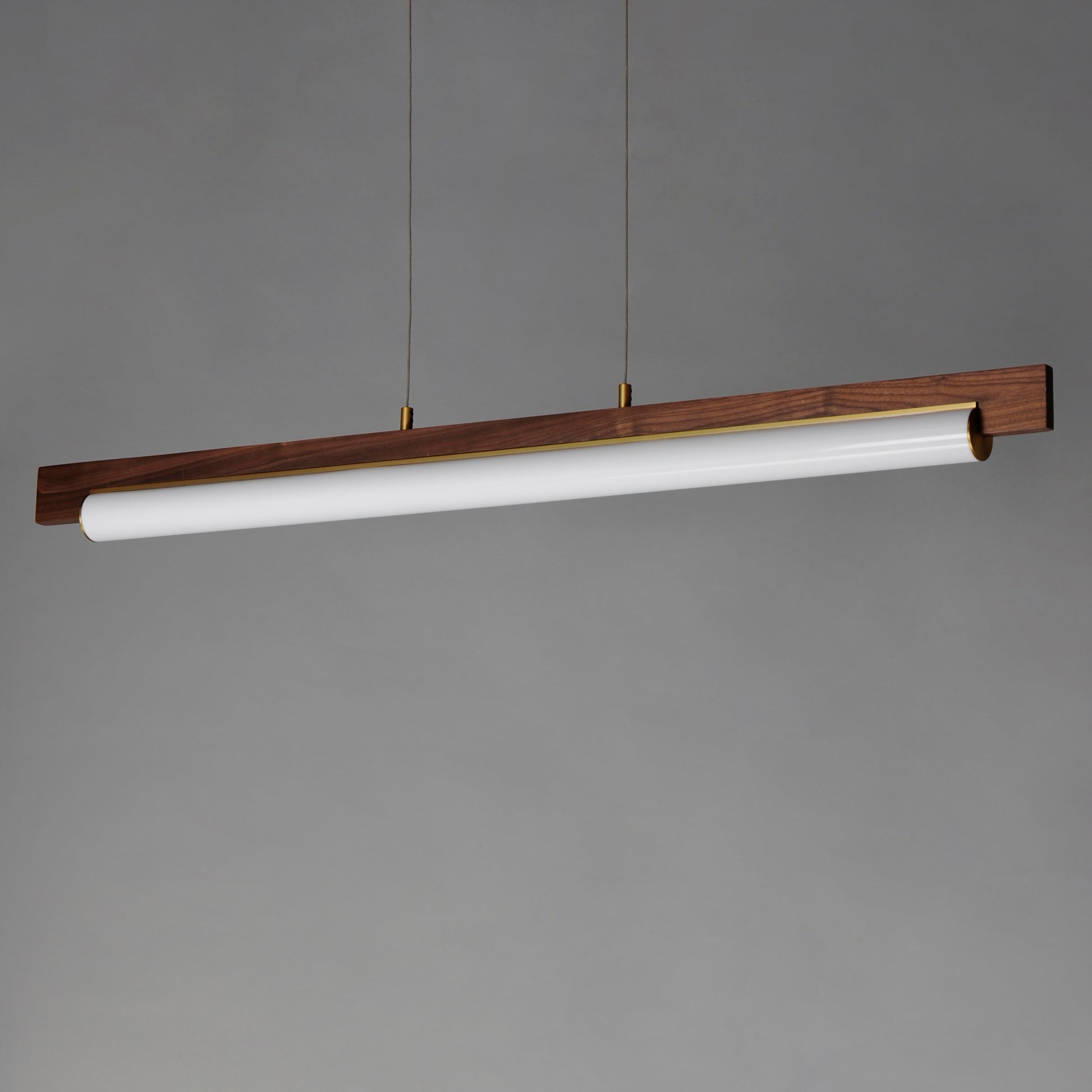 Joist 45" LED Horizontal Pendant Whit Alabaster/Natural Aged Brass by ET2