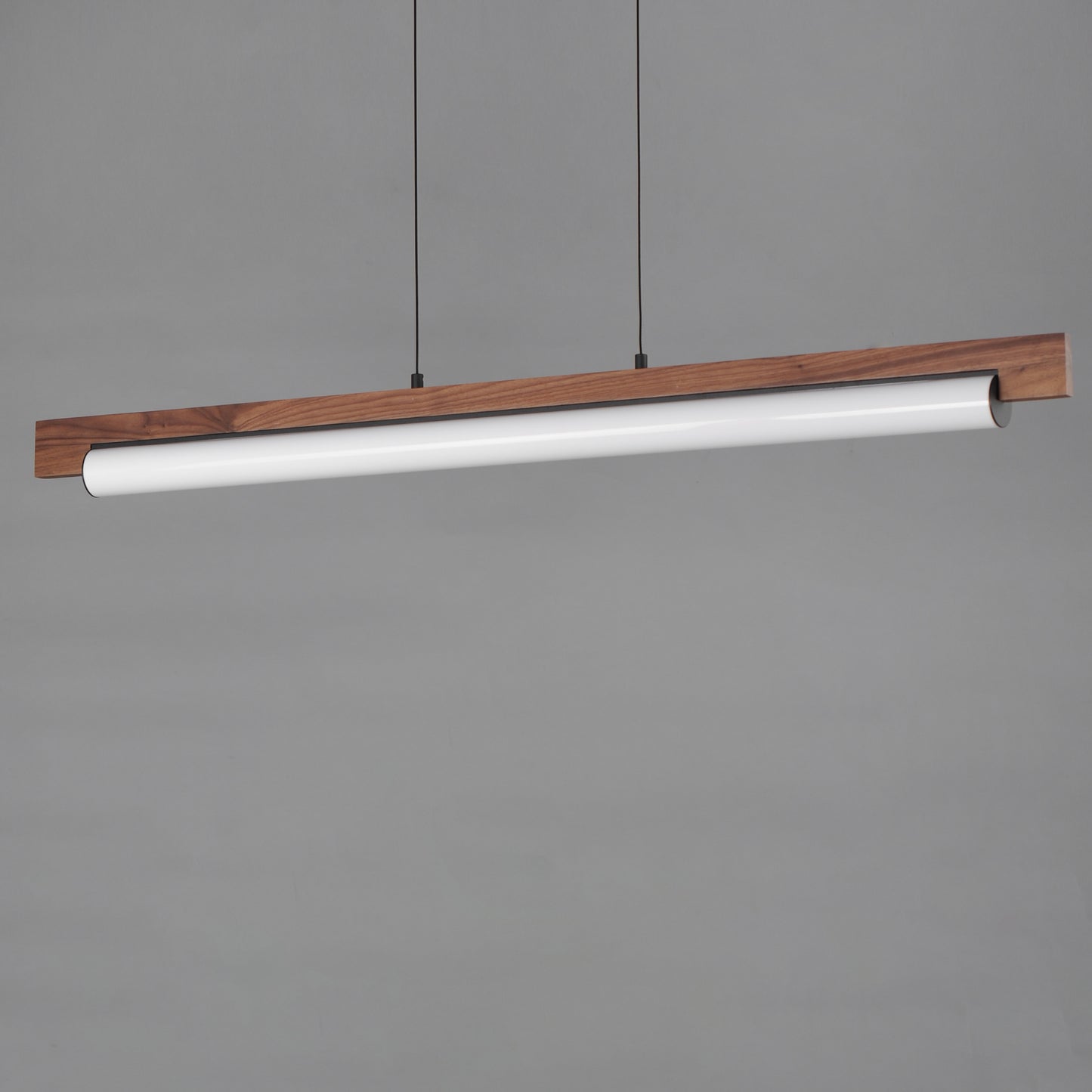 Joist 45" LED Horizontal Pendant Walnut/Black by ET2