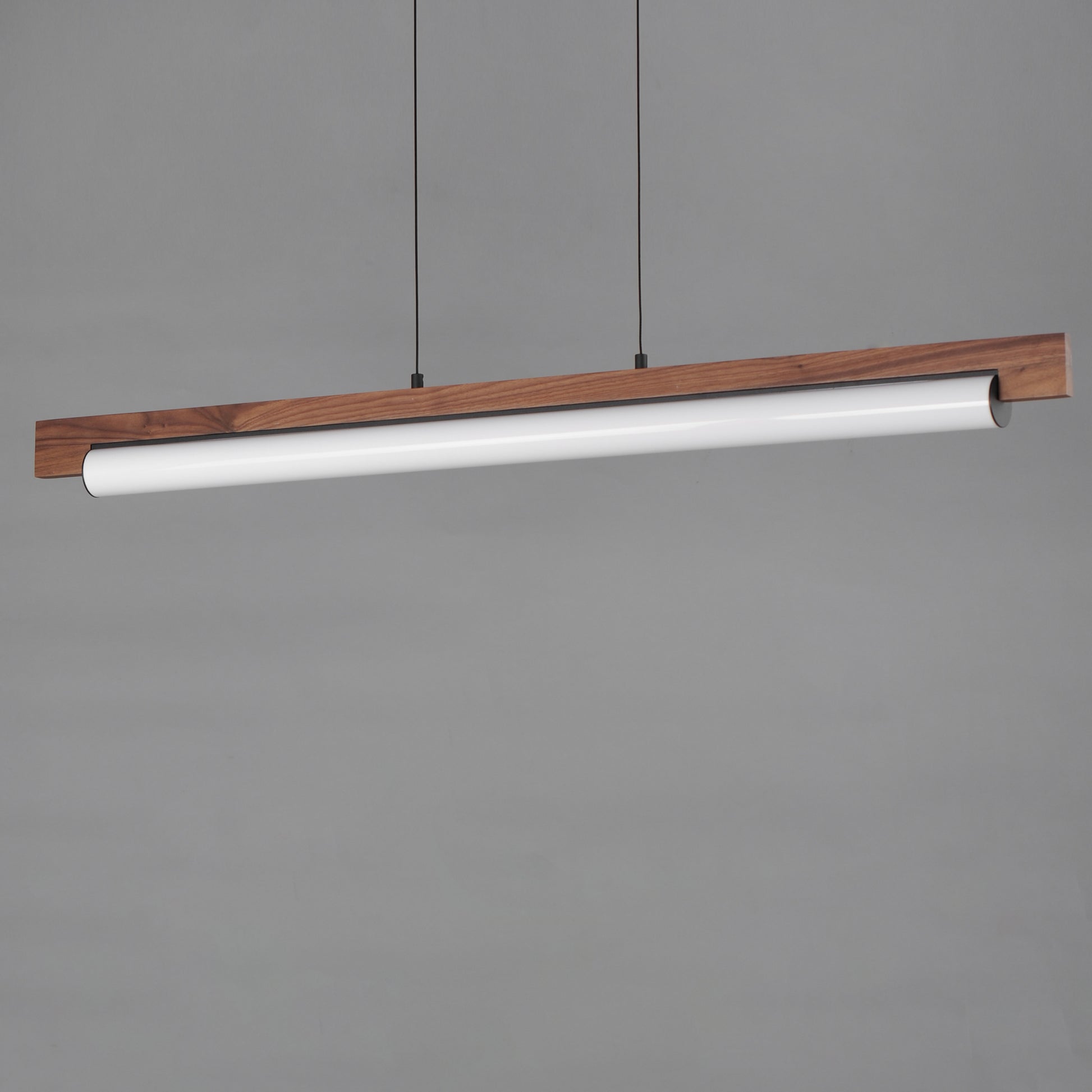Joist 45" LED Horizontal Pendant Walnut/Black by ET2