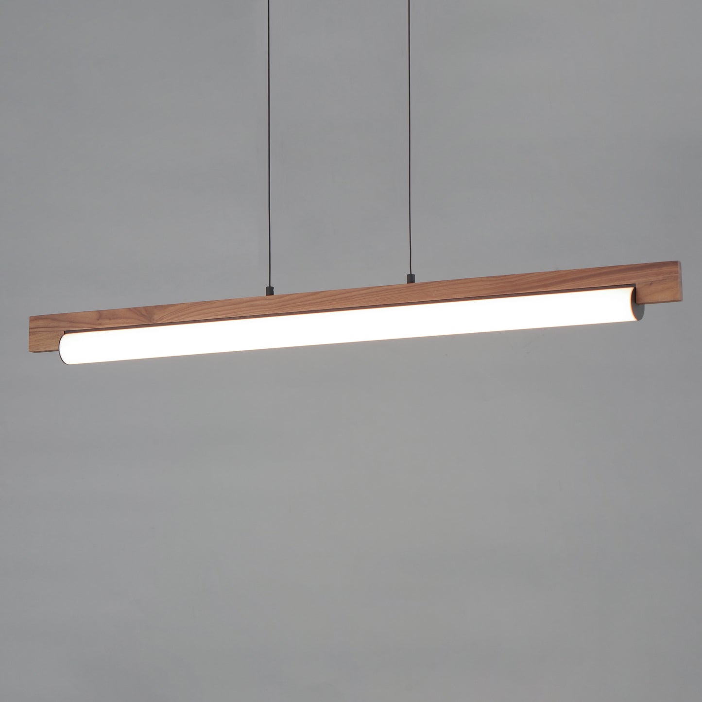 Joist 45" LED Horizontal Pendant Walnut/Black by ET2