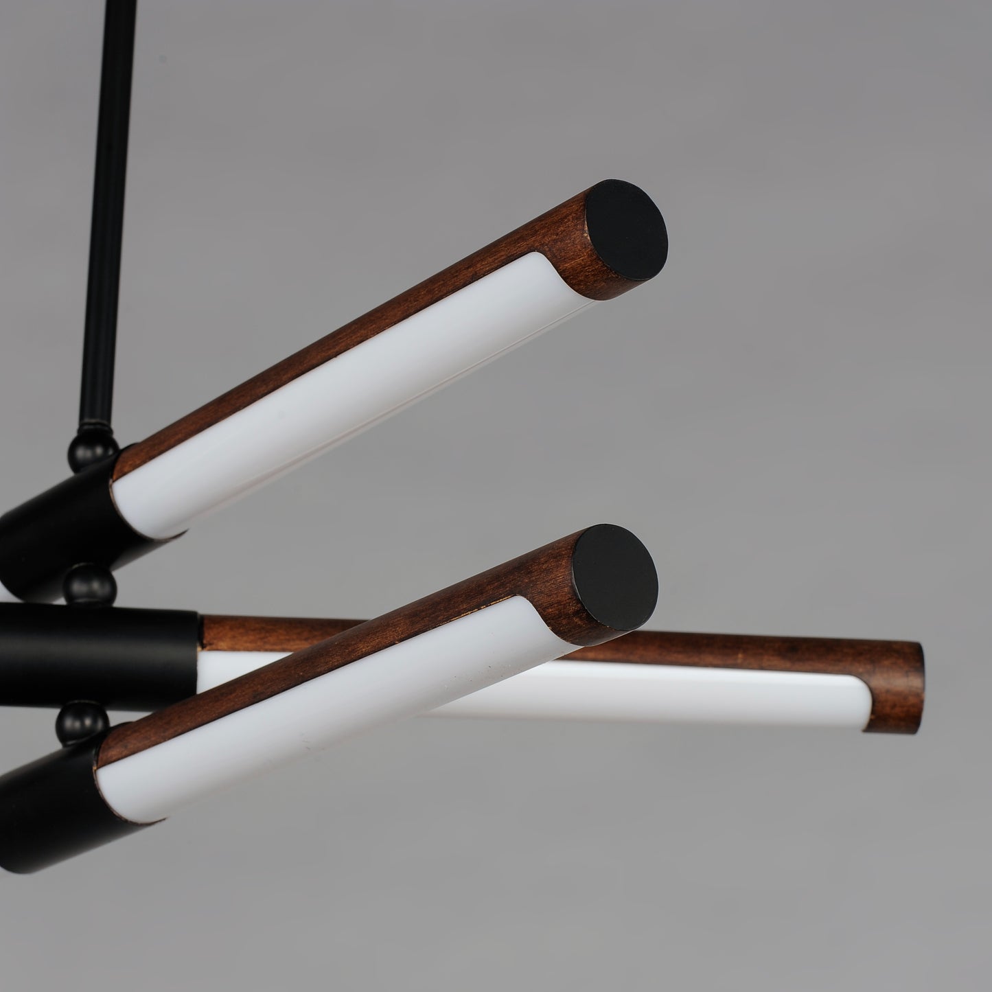 Rollo 6-Light LED Pendant Antique Pecan/Black by ET2