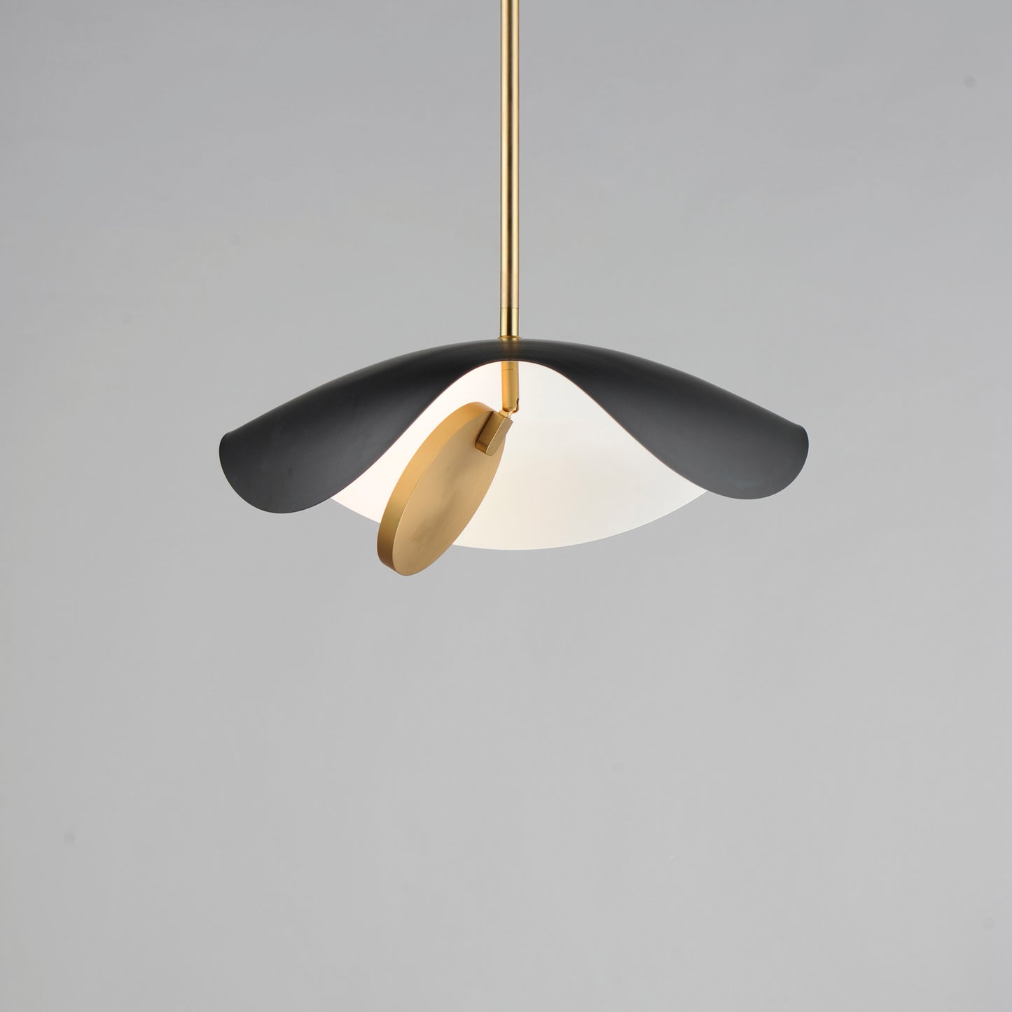 Carmen 16" LED Pendant Black/Gold by ET2