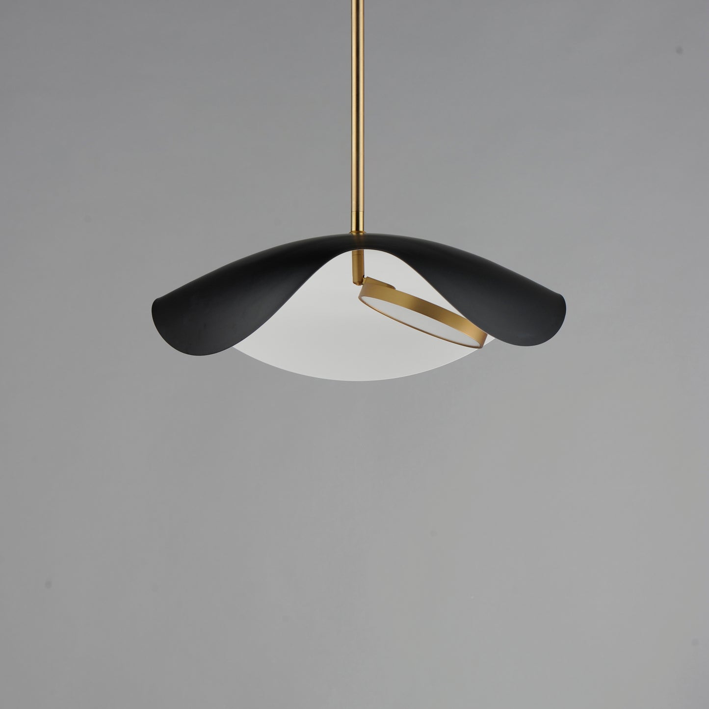 Carmen 16" LED Pendant Black/Gold by ET2