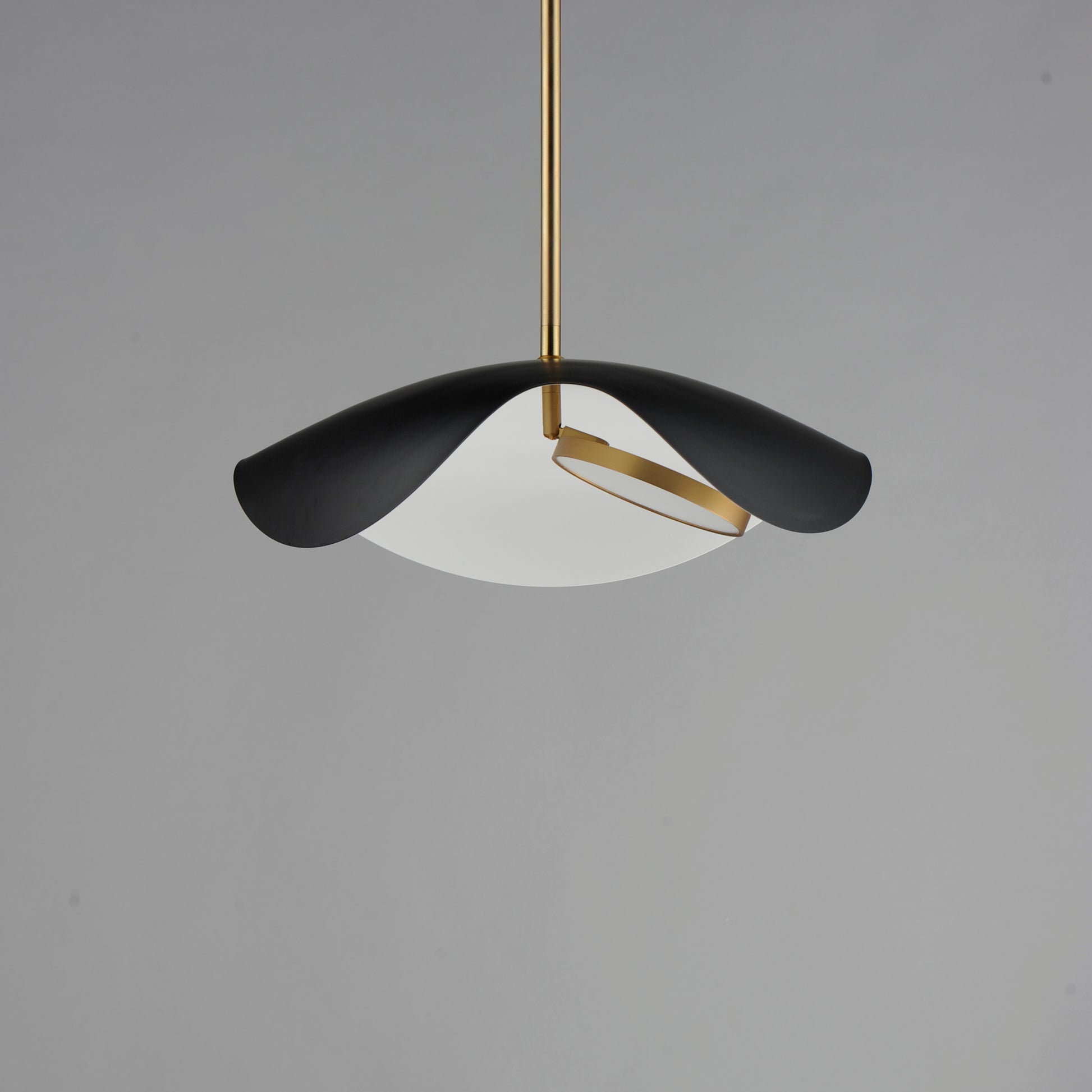 Carmen 16" LED Pendant Black/Gold by ET2