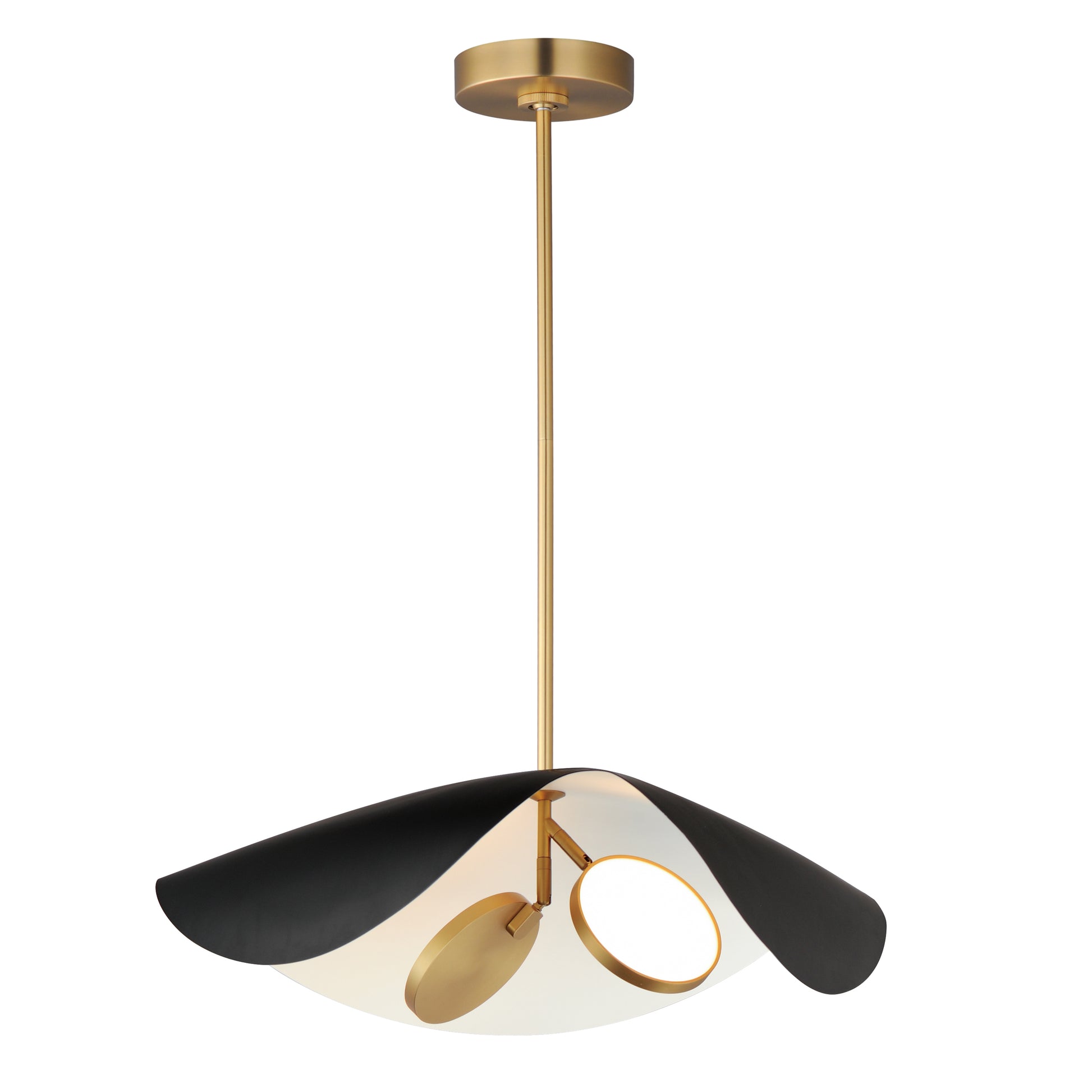 Carmen 24" LED Pendant Black/Gold by ET2
