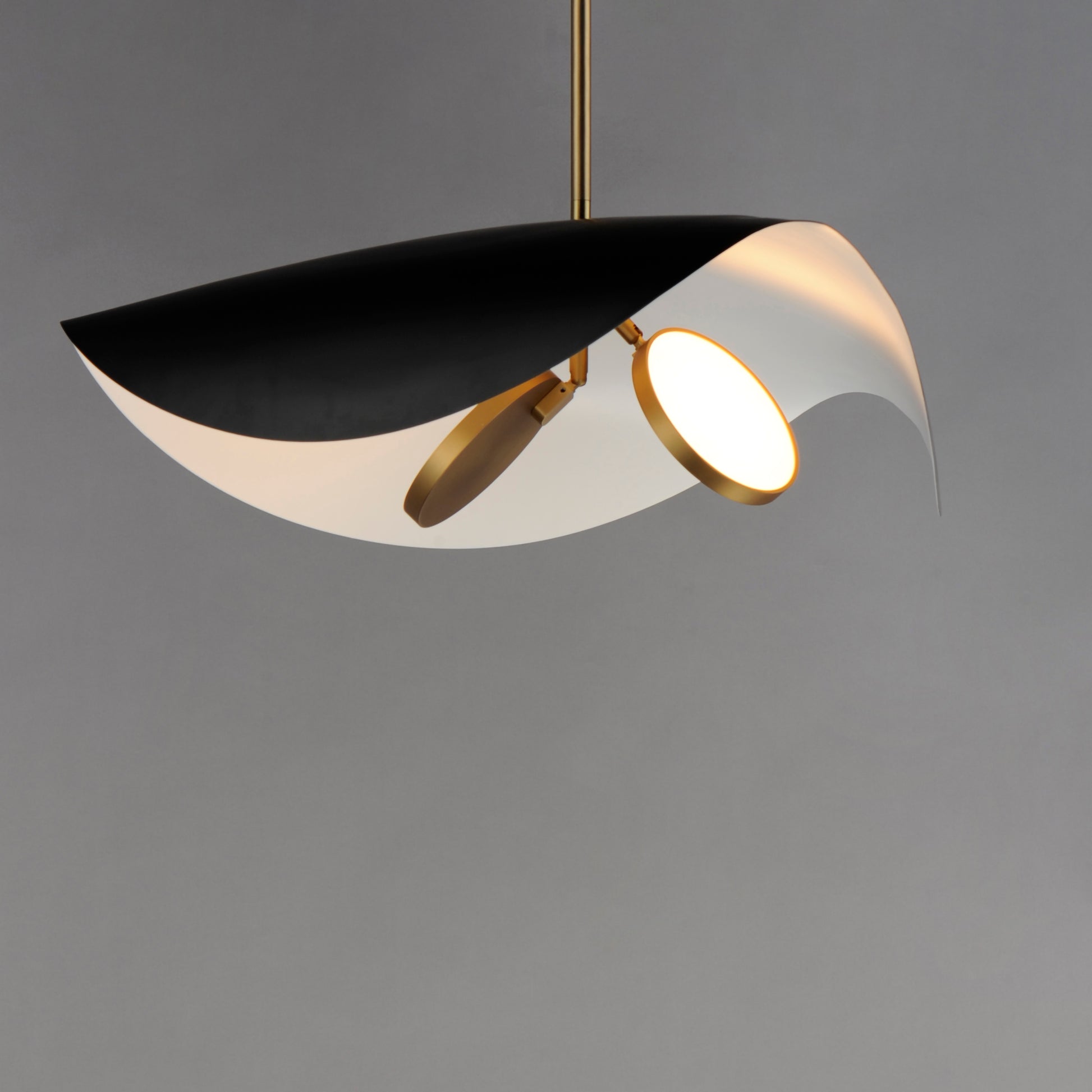 Carmen 24" LED Pendant Black/Gold by ET2