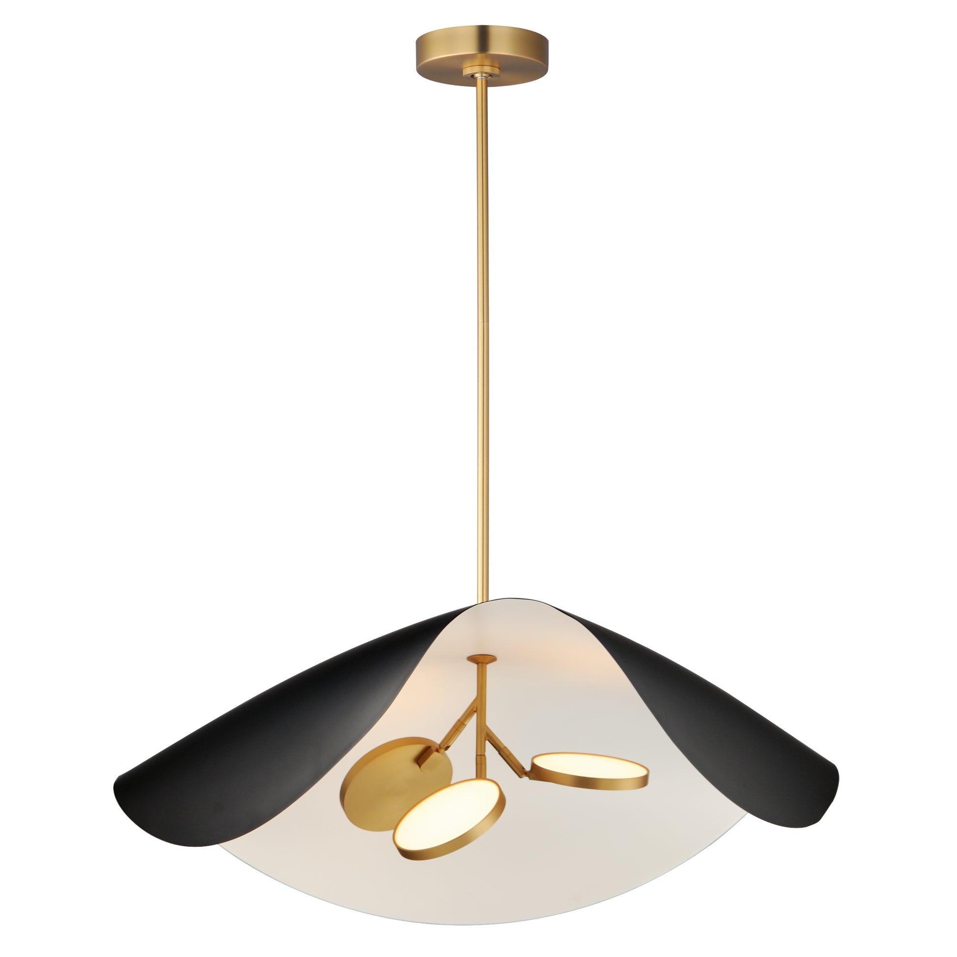 Carmen 32" LED Pendant Black/Gold by ET2