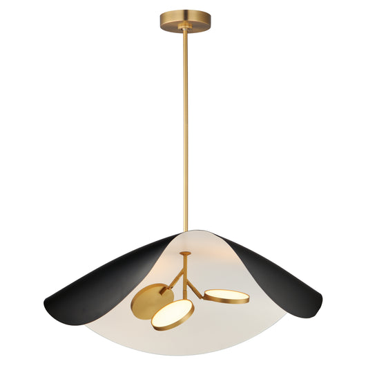Carmen 32" LED Pendant Black/Gold by ET2