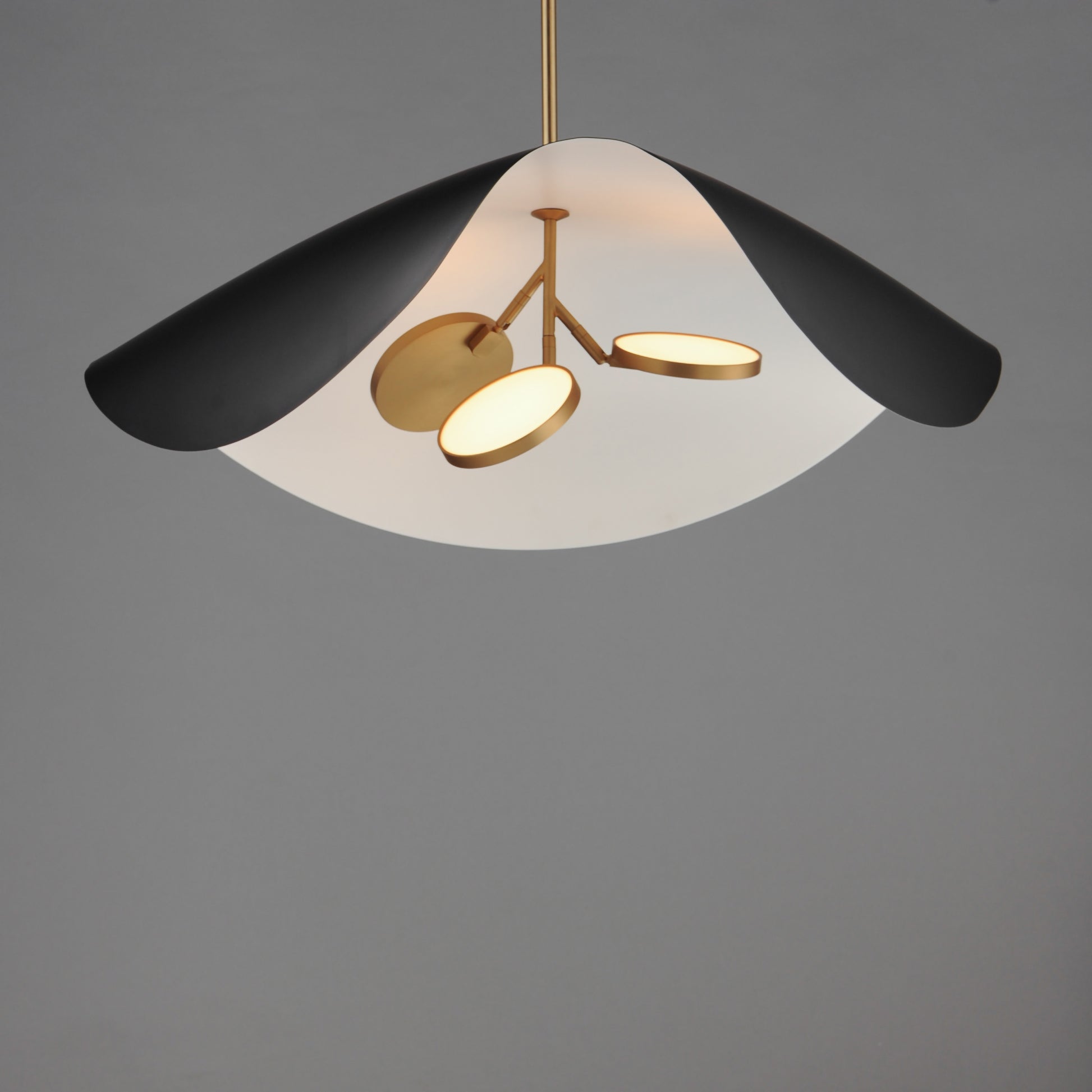 Carmen 32" LED Pendant Black/Gold by ET2
