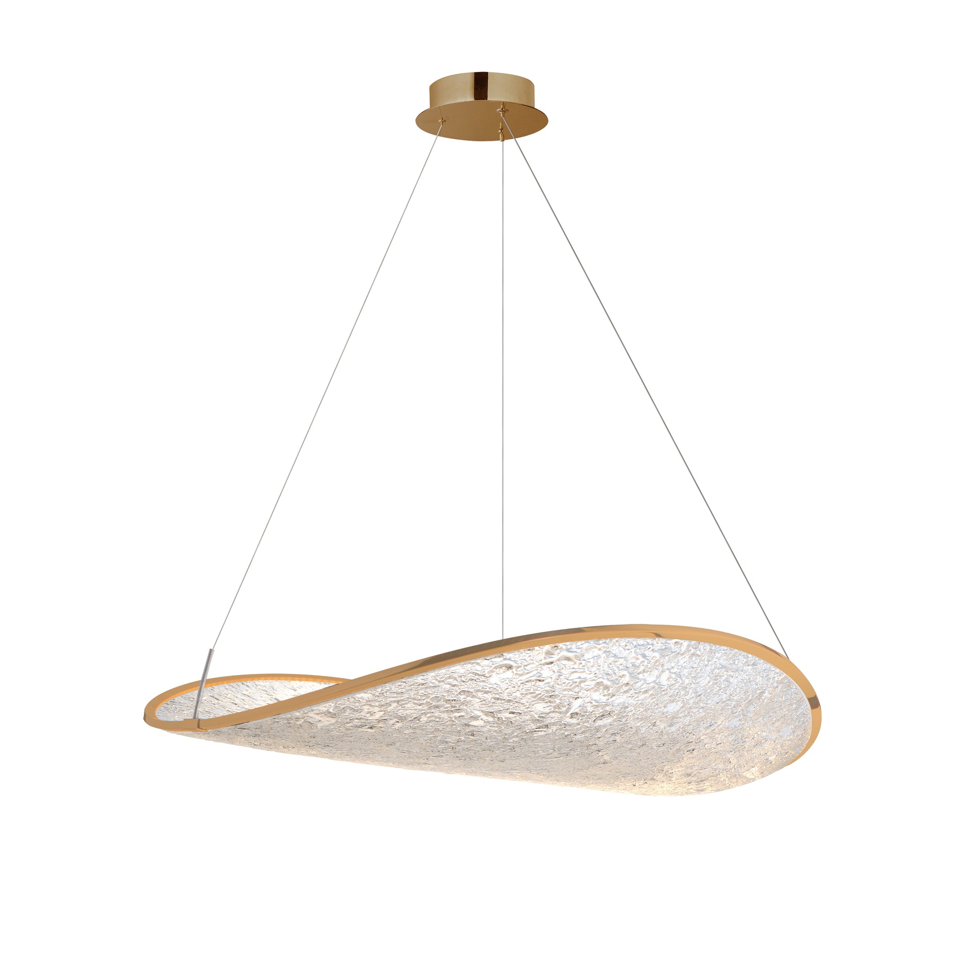 Moonscapes LED Pendant Brushed Champagne by ET2