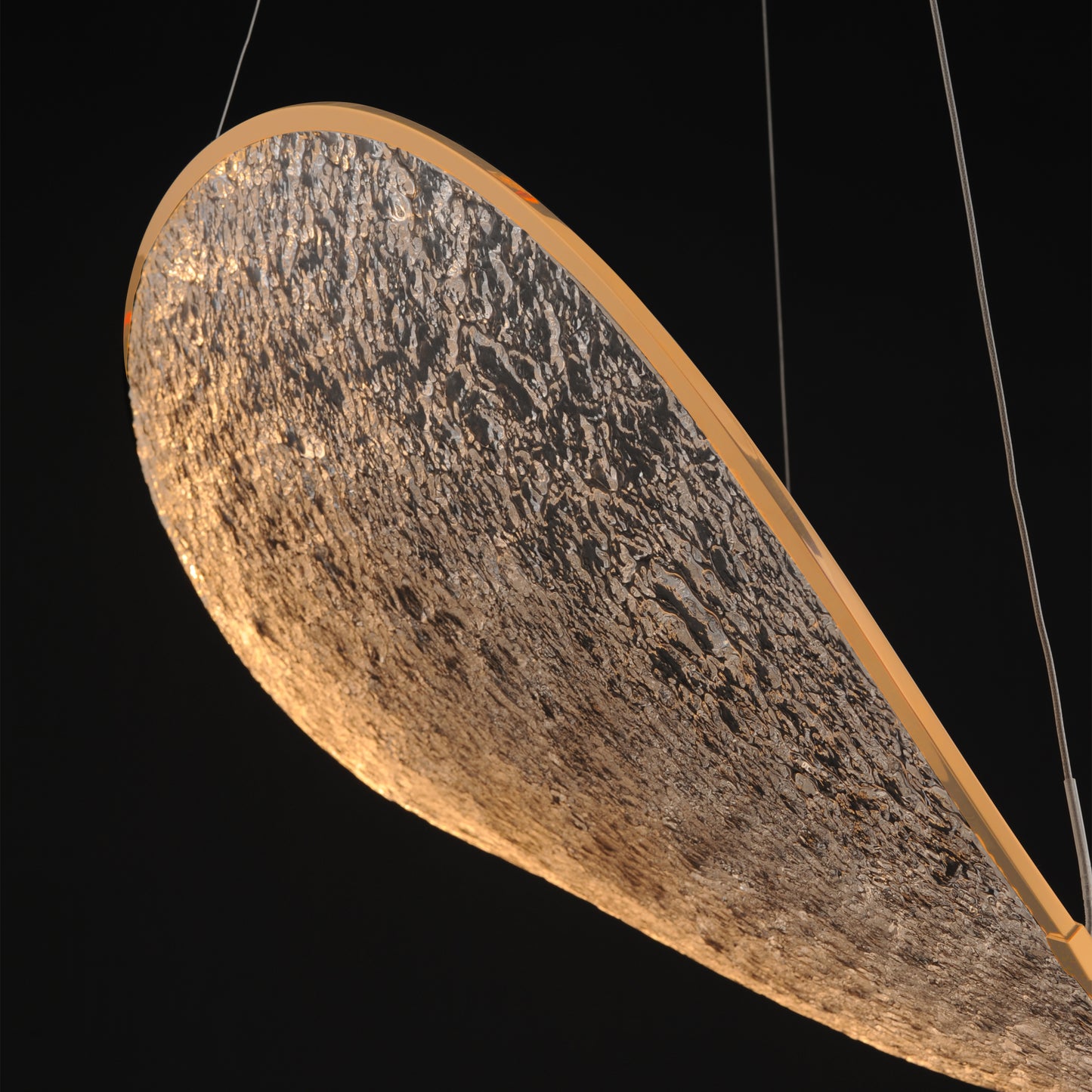 Moonscapes LED Pendant Brushed Champagne by ET2