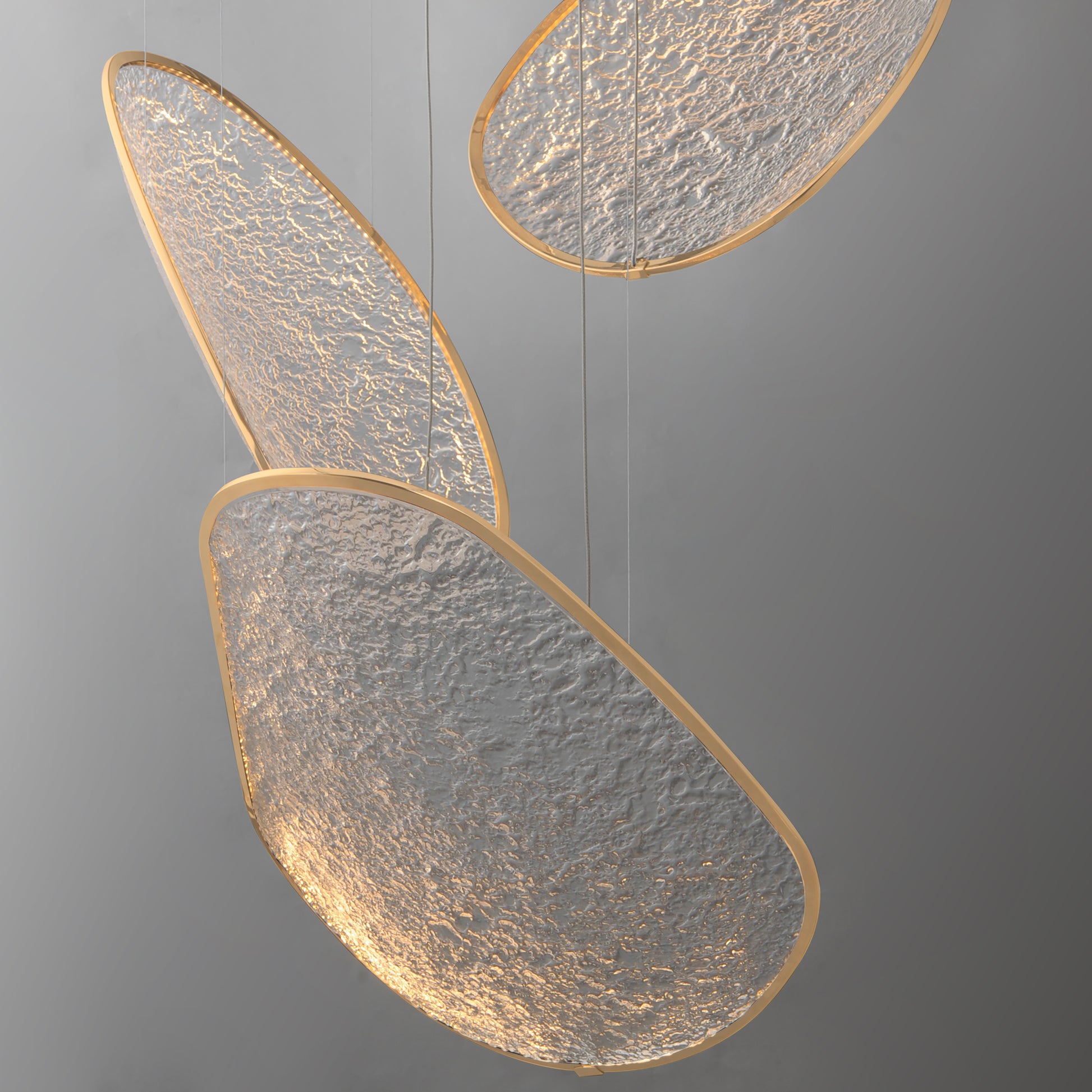 Moonscapes 3-Light LED Pendant Brushed Champagne by ET2