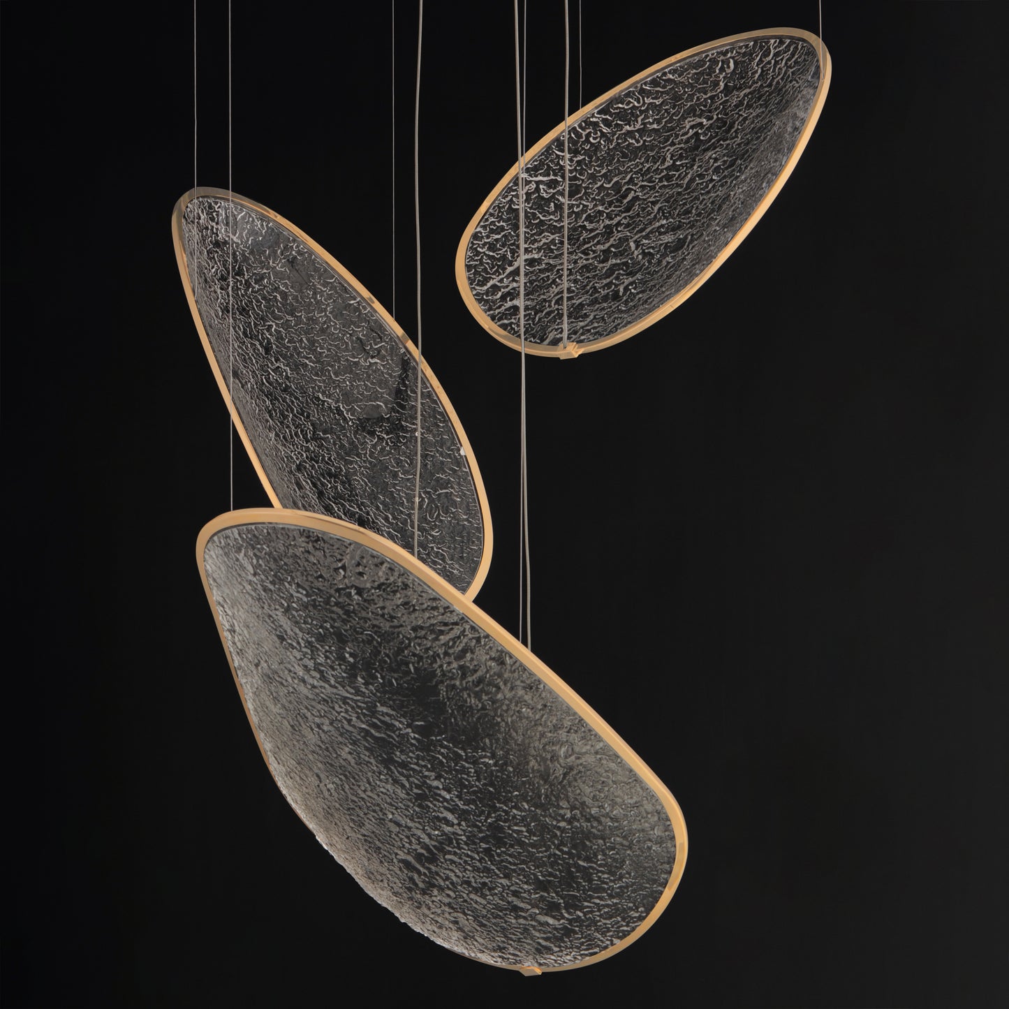 Moonscapes 3-Light LED Pendant Brushed Champagne by ET2