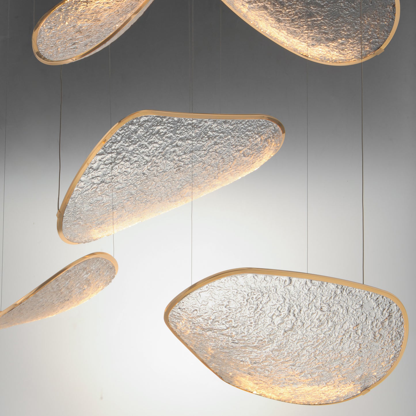 Moonscapes 5-Light LED Pendant Brushed Champagne by ET2