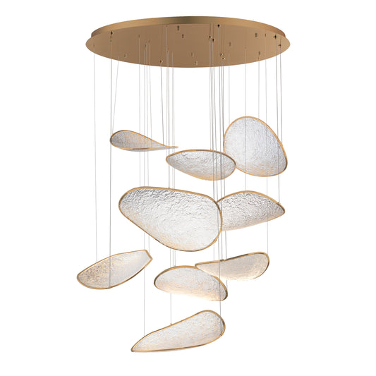 Moonscapes 9-Light LED Pendant Brushed Champagne by ET2