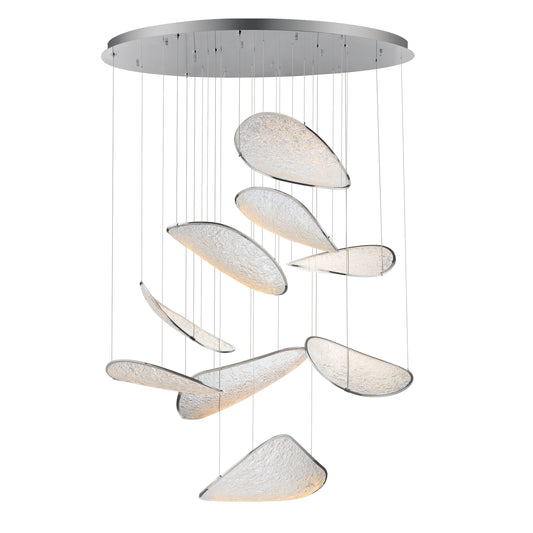 Moonscapes 9-Light LED Pendant Polished Chrome by ET2