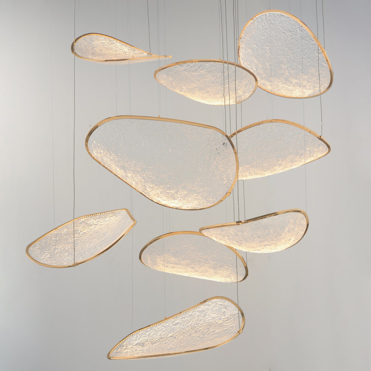 Moonscapes 9-Light LED Pendant Brushed Champagne by ET2