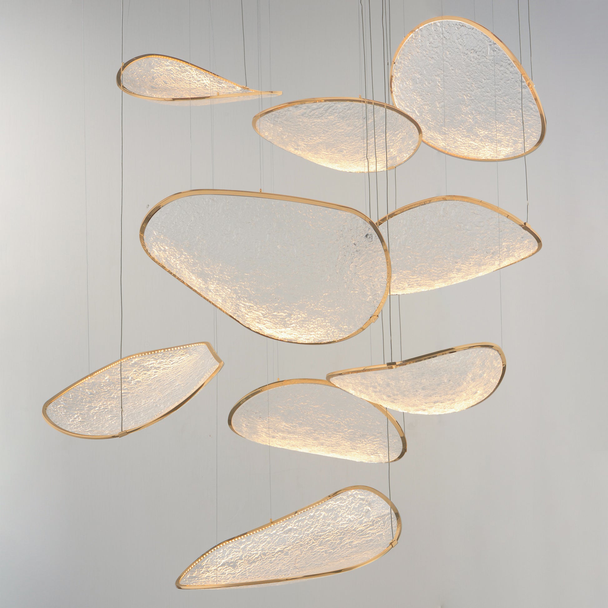 Moonscapes 9-Light LED Pendant Brushed Champagne by ET2