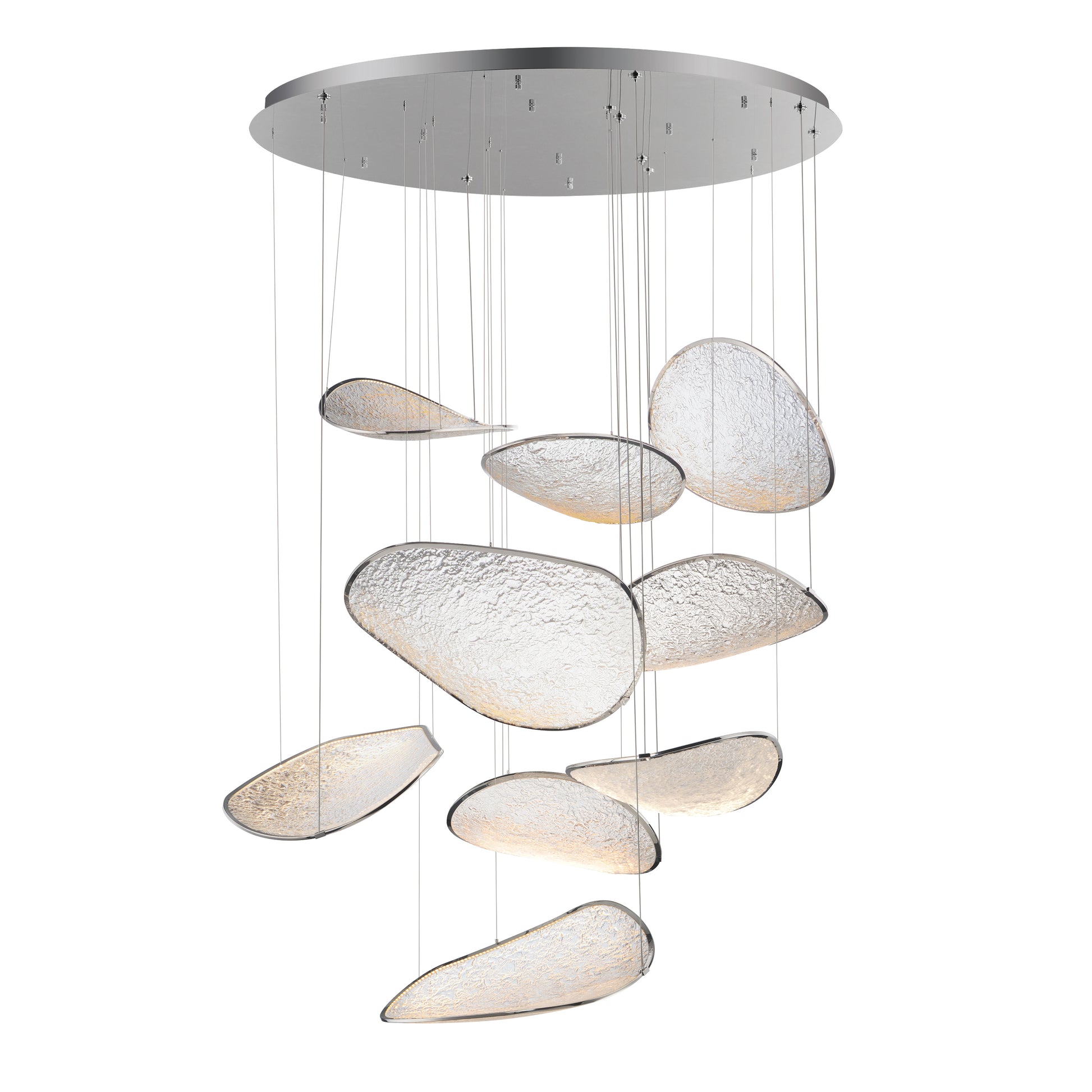 Moonscapes 9-Light LED Pendant Polished Chrome by ET2