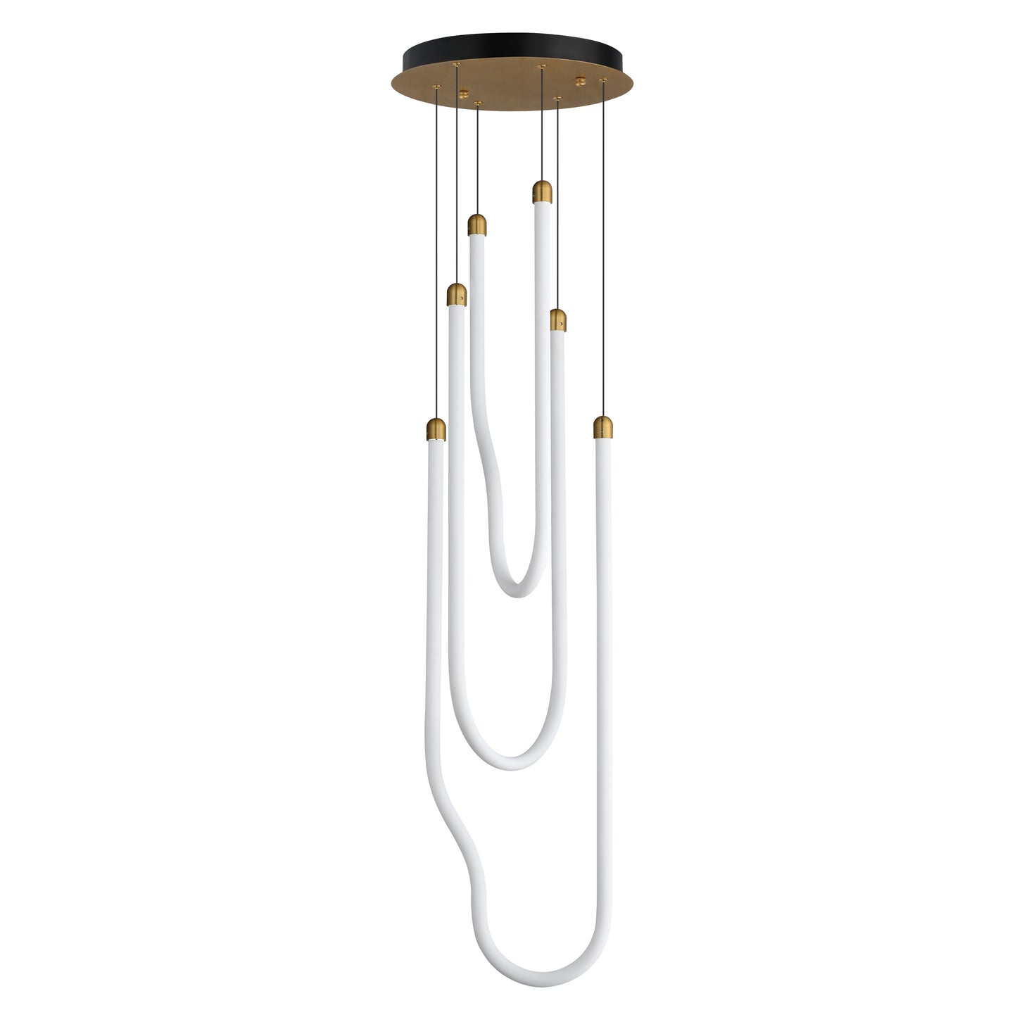 Soleil 3-Light LED Pendant Natural Aged Brass by ET2