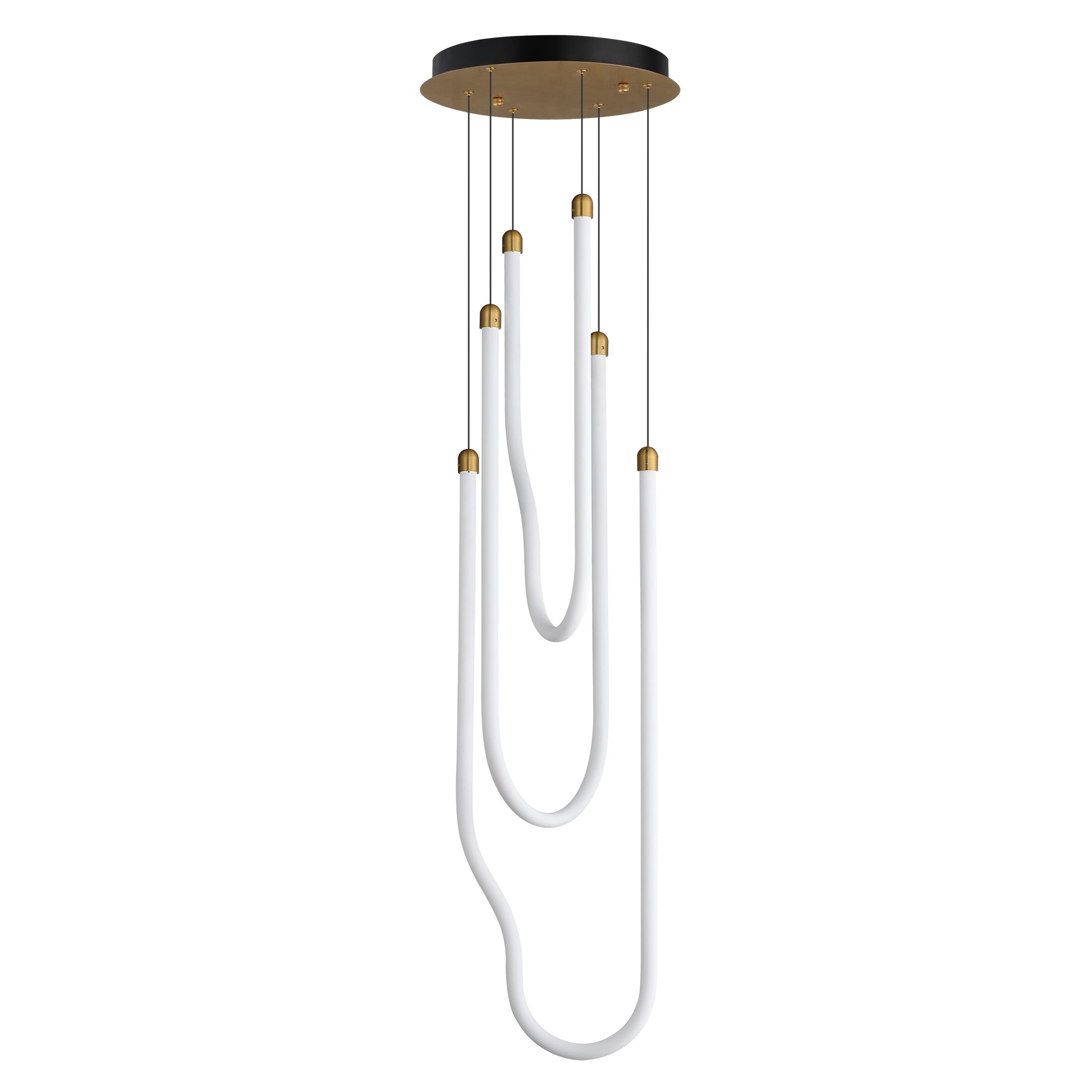 Soleil 3-Light LED Pendant Natural Aged Brass by ET2