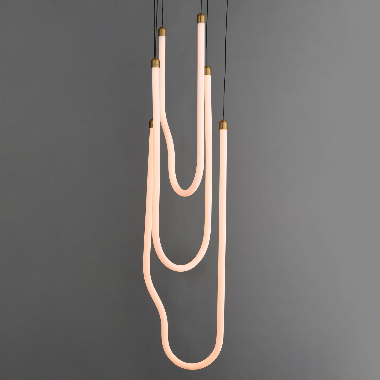Soleil 3-Light LED Pendant Natural Aged Brass by ET2