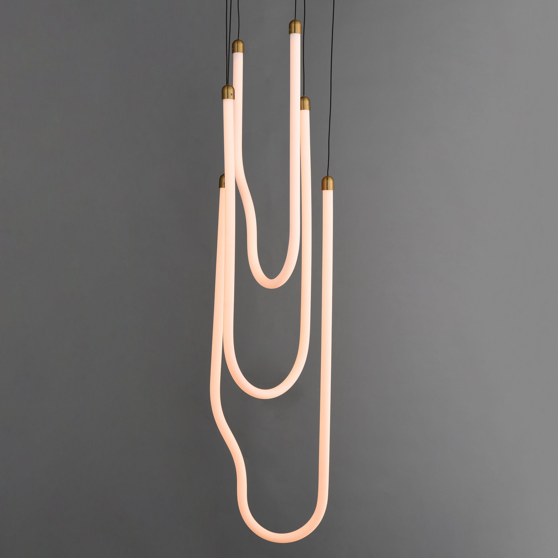Soleil 3-Light LED Pendant Natural Aged Brass by ET2