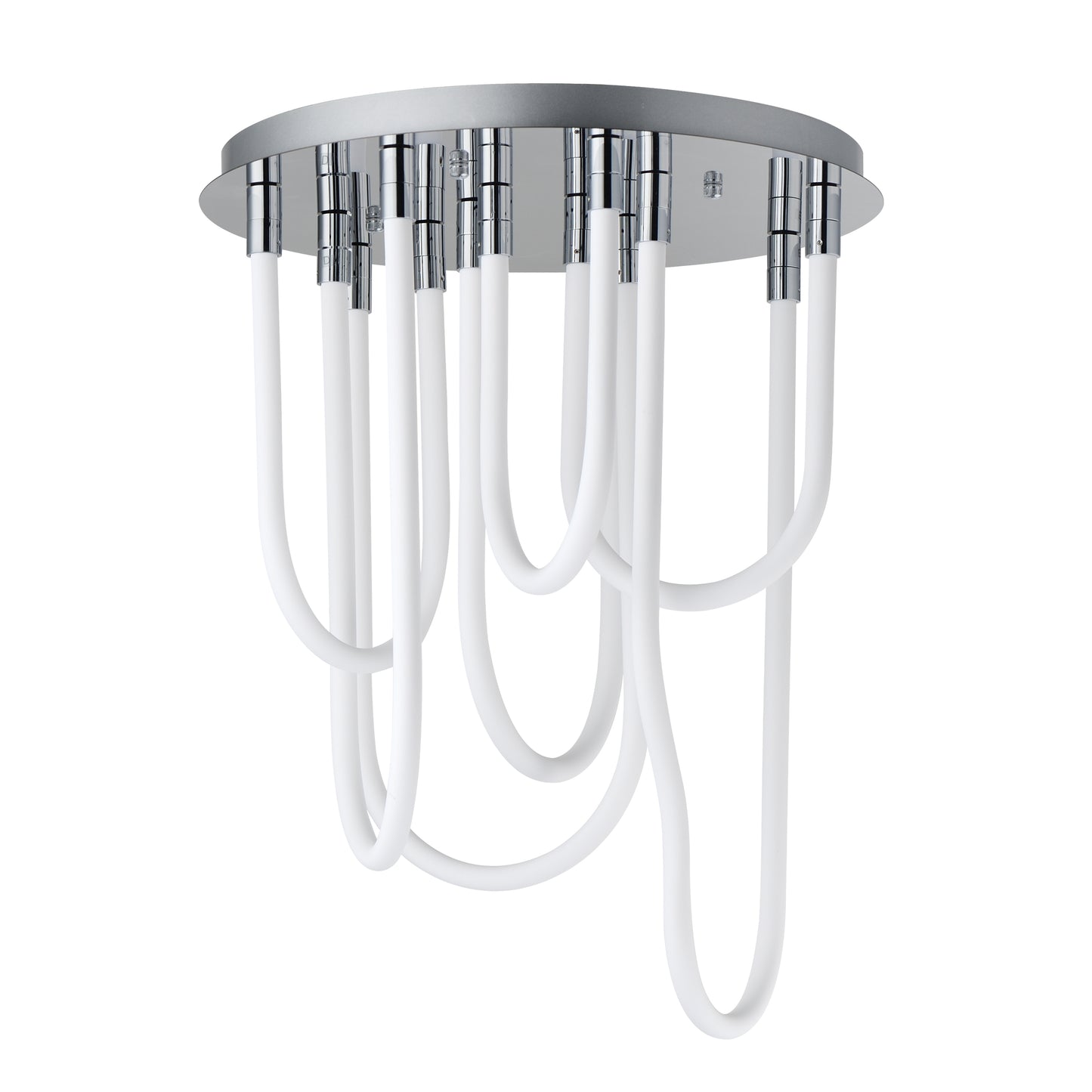 Soleil 7-Light LED RD Flush Mount Polished Chrome by ET2