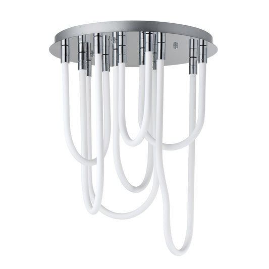 Soleil 7-Light LED RD Flush Mount Polished Chrome by ET2