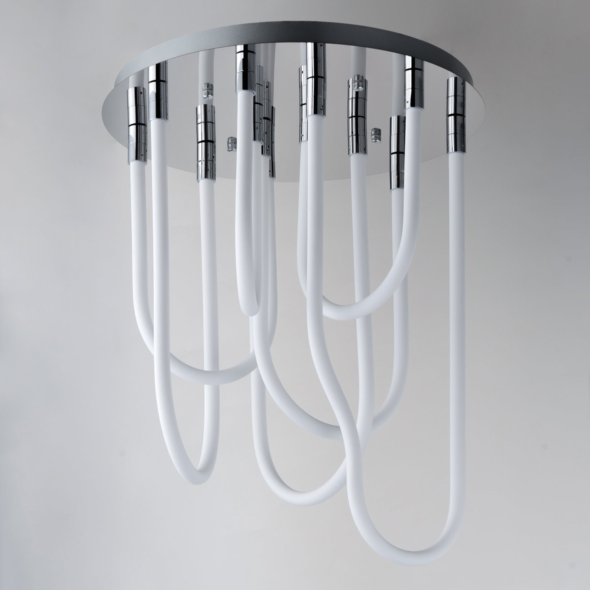 Soleil 7-Light LED RD Flush Mount Polished Chrome by ET2