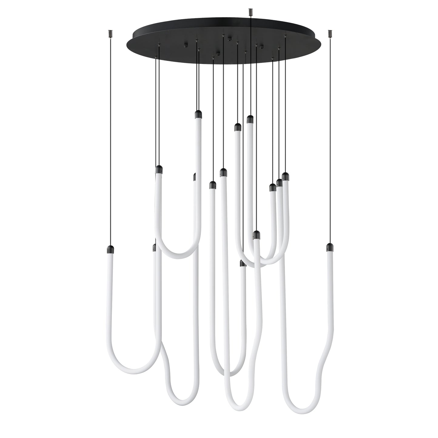Soleil 8-Light LED Pendant Black by ET2