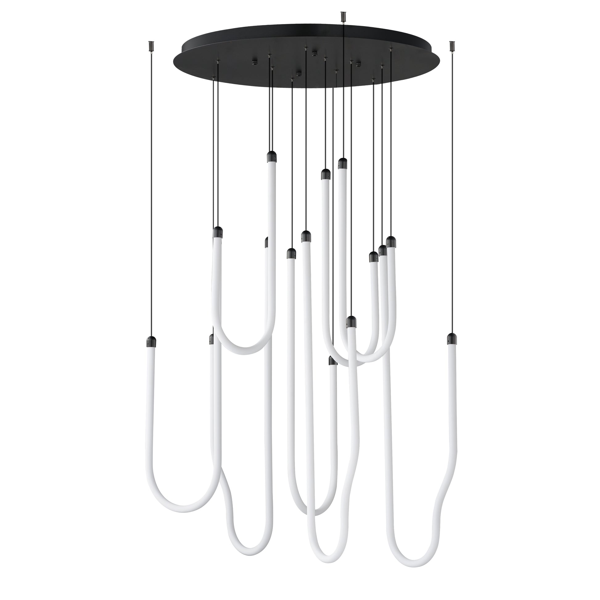 Soleil 8-Light LED Pendant Black by ET2
