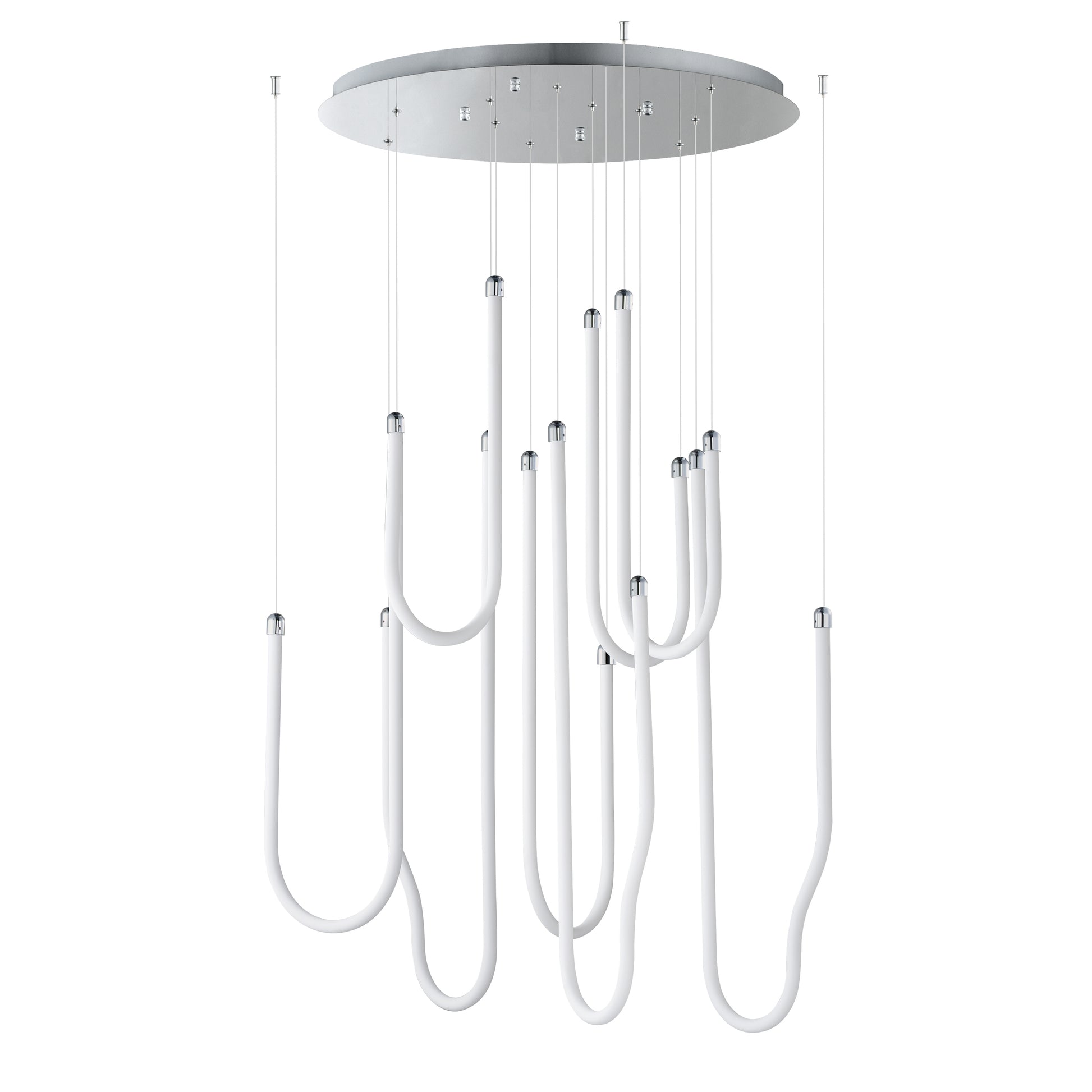 Soleil 8-Light LED Pendant Polished Chrome by ET2